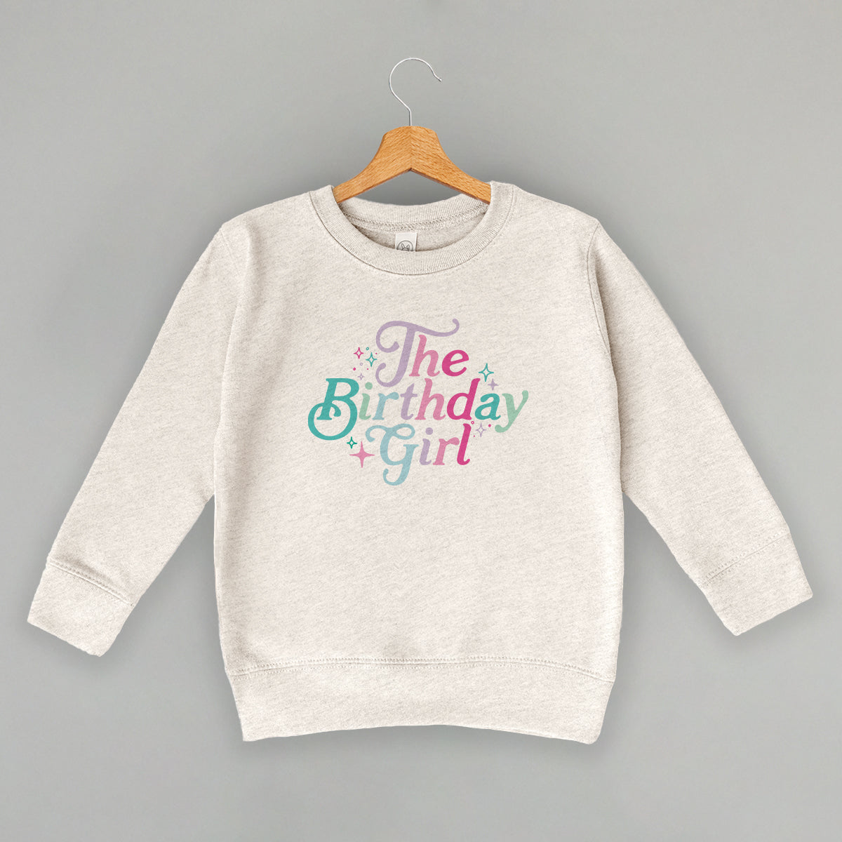 The Birthday Girl Sparkles (Kids) - Toddler Tee, Natural - Bexa Boutique