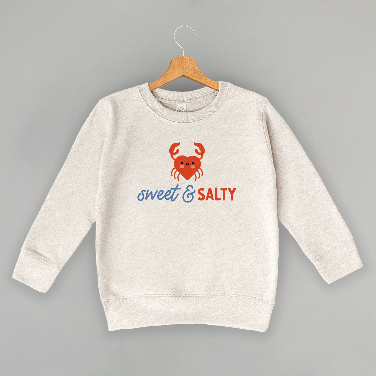 Sweet & Salty Crab (Kids) - Toddler Tee, Natural - Bexa Boutique