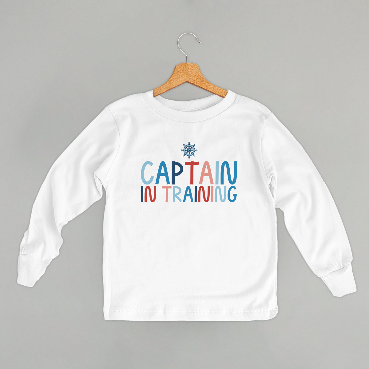 Captain In Training (Kids) - Toddler Tee, Natural - Bexa Boutique