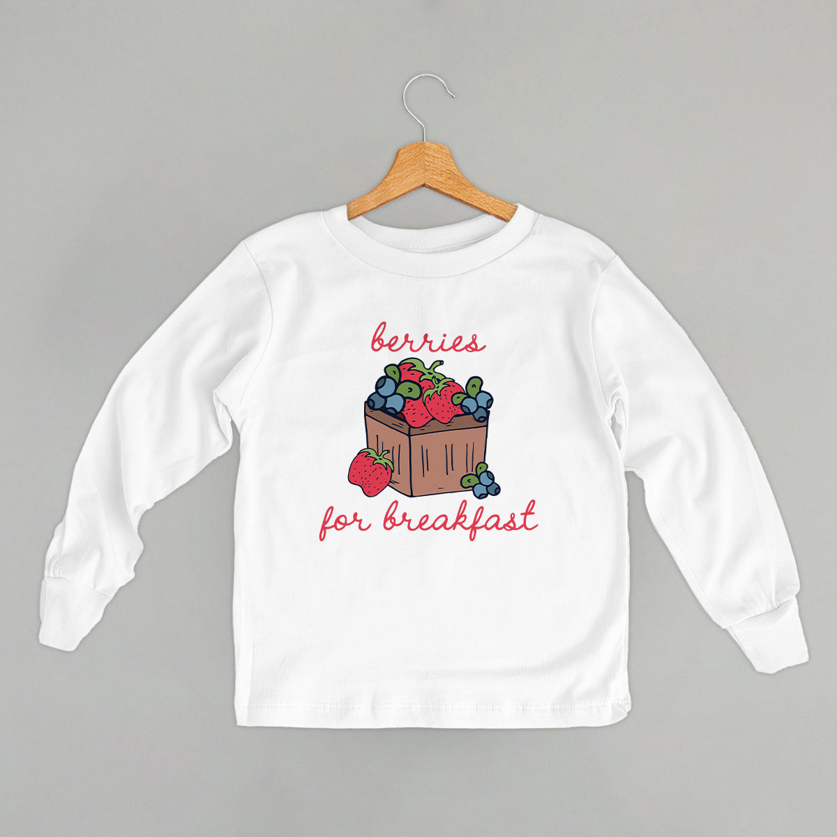 Berries For Breakfast (Kids) - Toddler Tee, Pink - Bexa Boutique