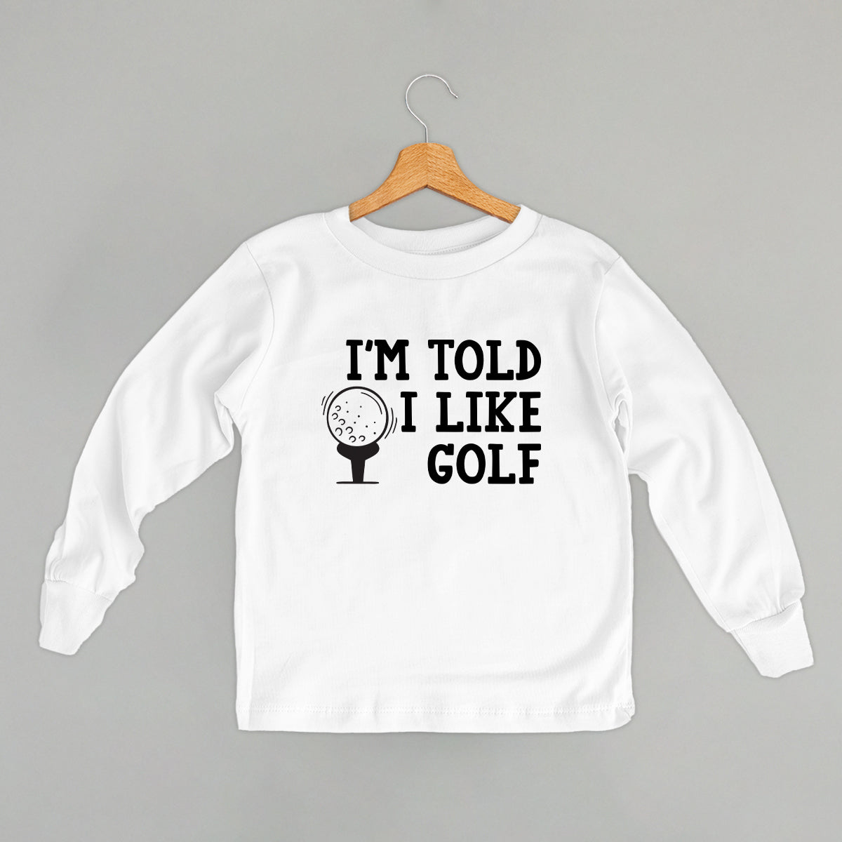 I'm Told I Like Golf (Kids) - Toddler Tee, Heather - Bexa Boutique