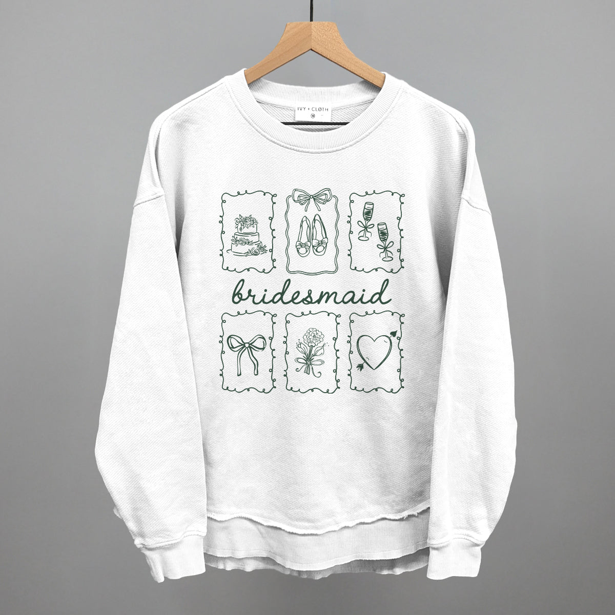 Bridesmaid Doodles - Sweatshirt, Oatmeal - Bexa Boutique