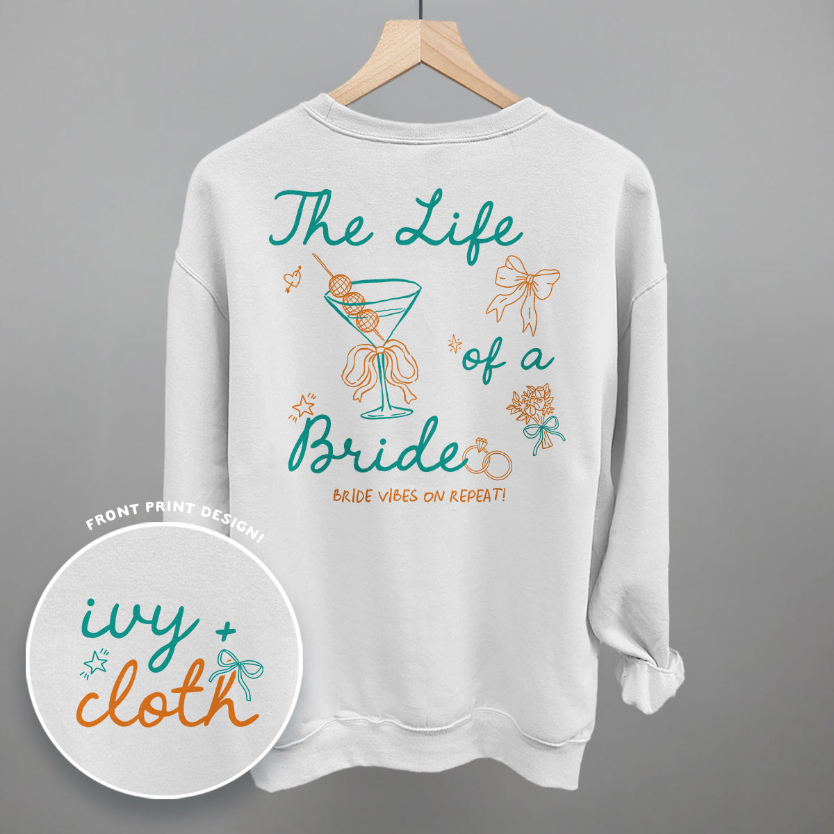 The Life Of A Bride (Back Print) - Comfort Colors Tee, Ivory - Bexa Boutique