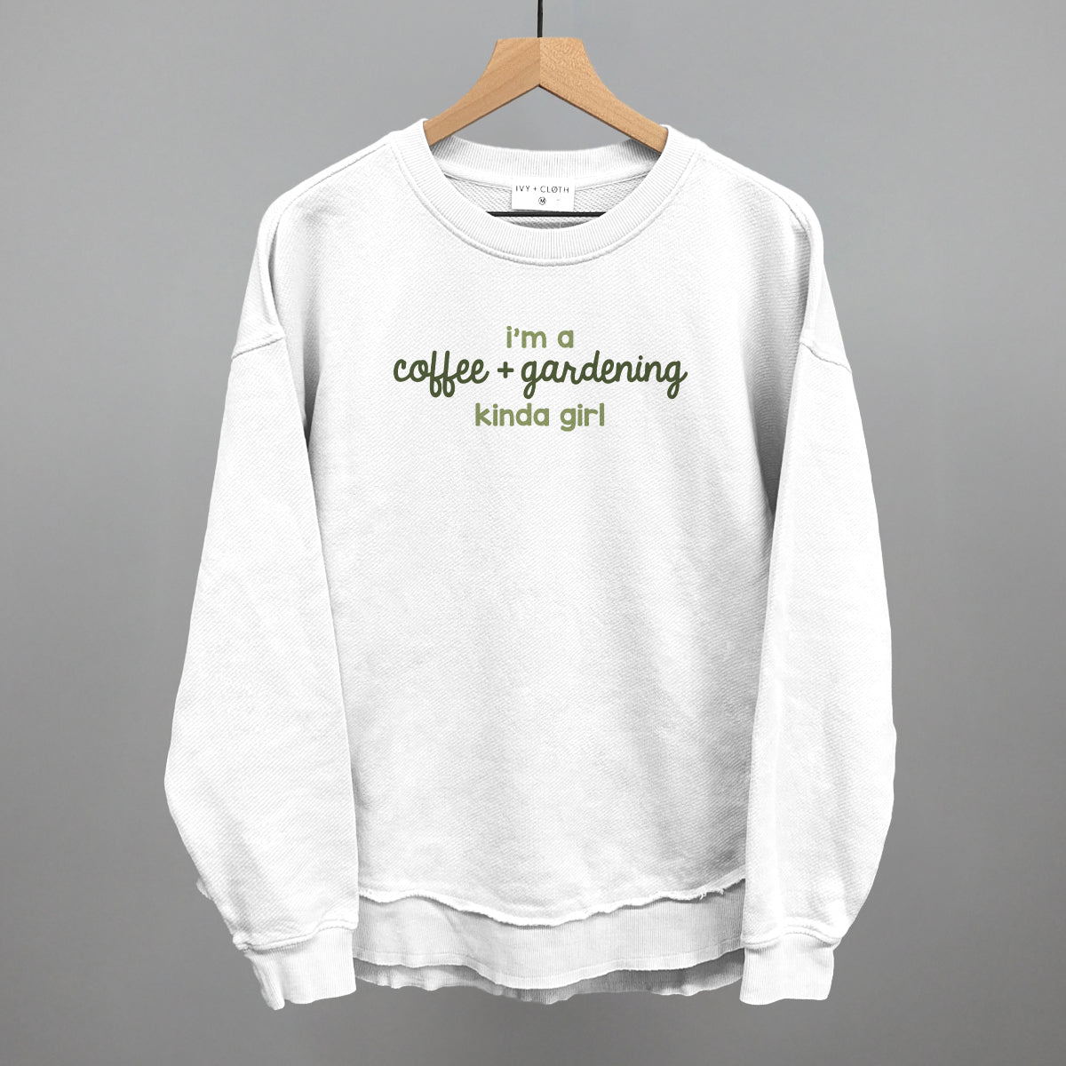I'm A Coffee + Gardening Kinda Girl - Tee, Natural - Bexa Boutique