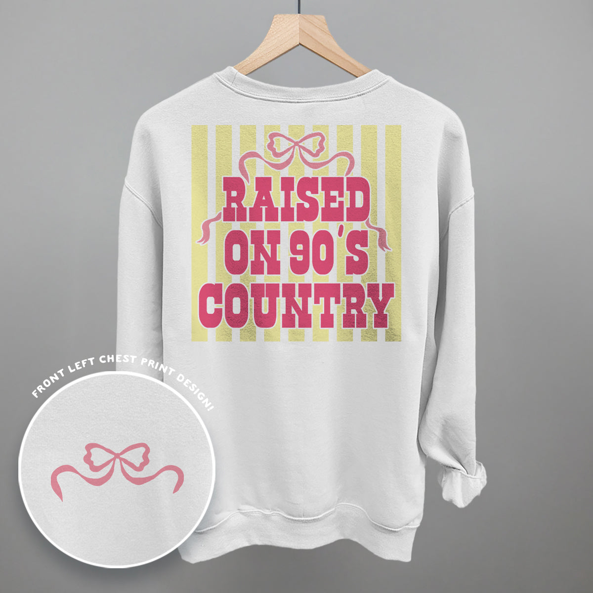 Raised On 90's Country (Back Print) - Comfort Colors Tee, White - Bexa Boutique