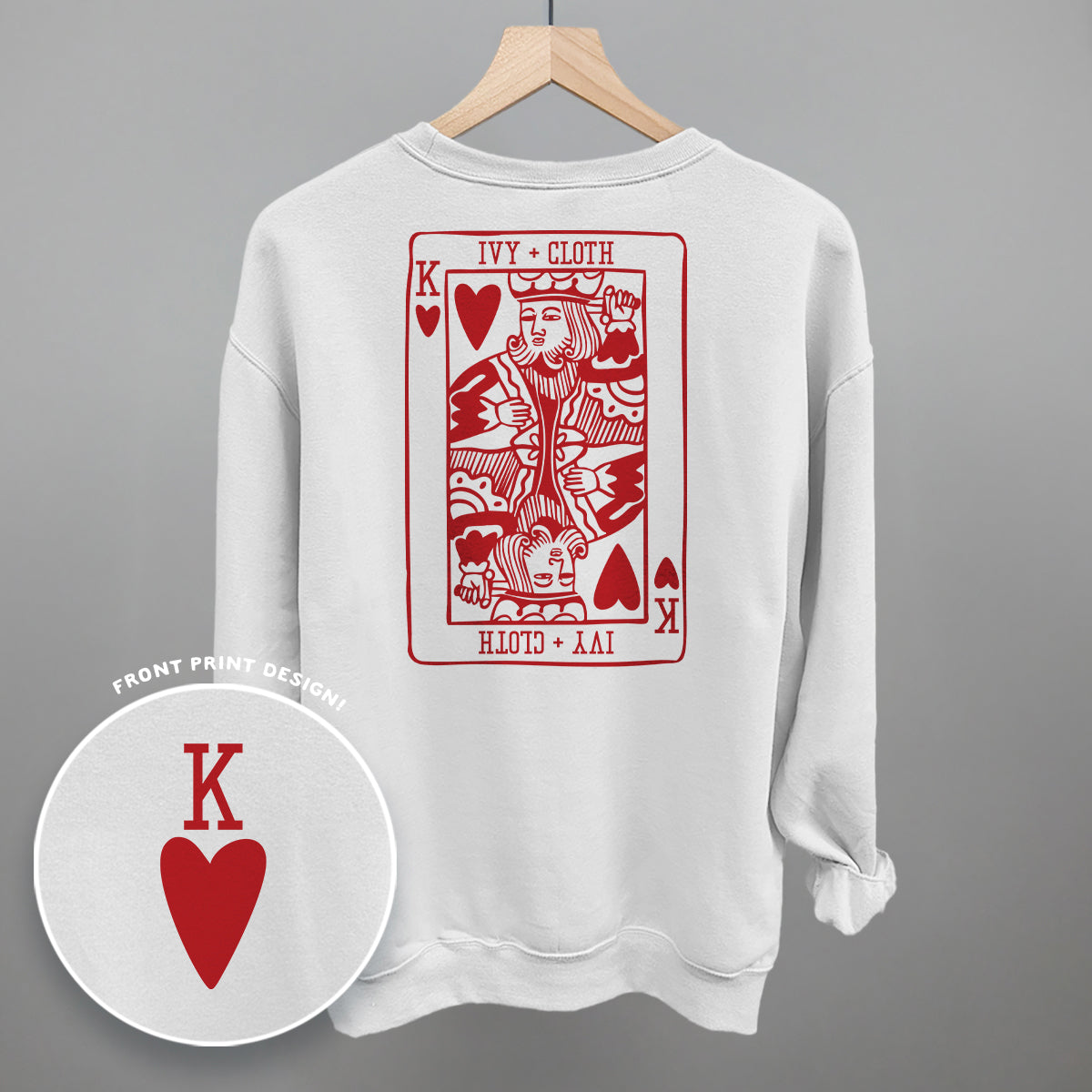 King Of Hearts (Back Print) - Comfort Colors Tee, Blossom - Bexa Boutique