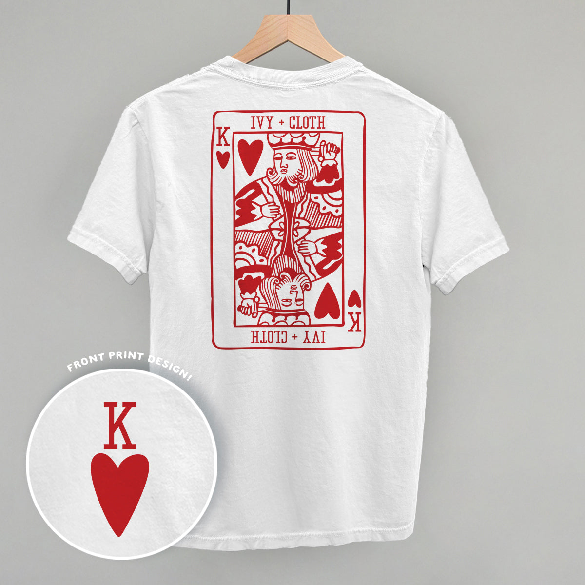 King Of Hearts (Back Print) - Comfort Colors Tee, Blossom - Bexa Boutique