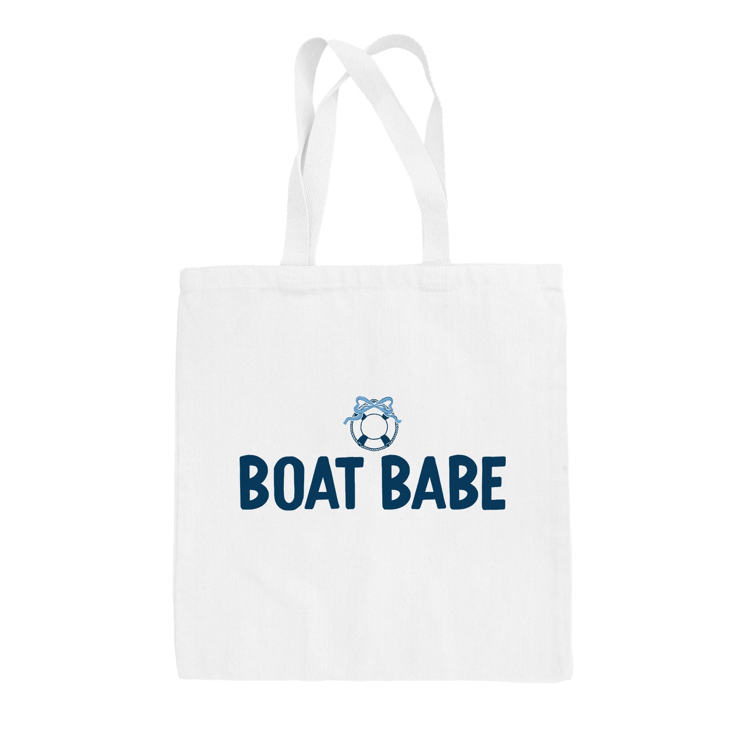 Boat Babe (Tote Bag) - Tote, White - Bexa Boutique