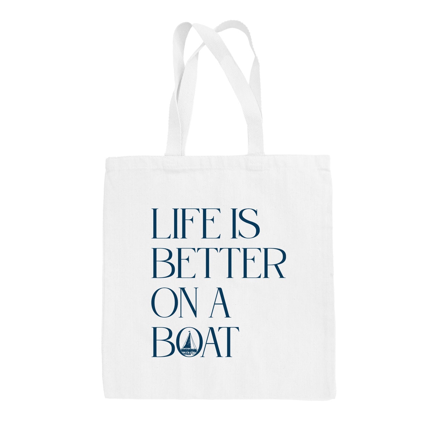 Life Is Better On A Boat (Tote Bag) - Tote, Natural - Bexa Boutique