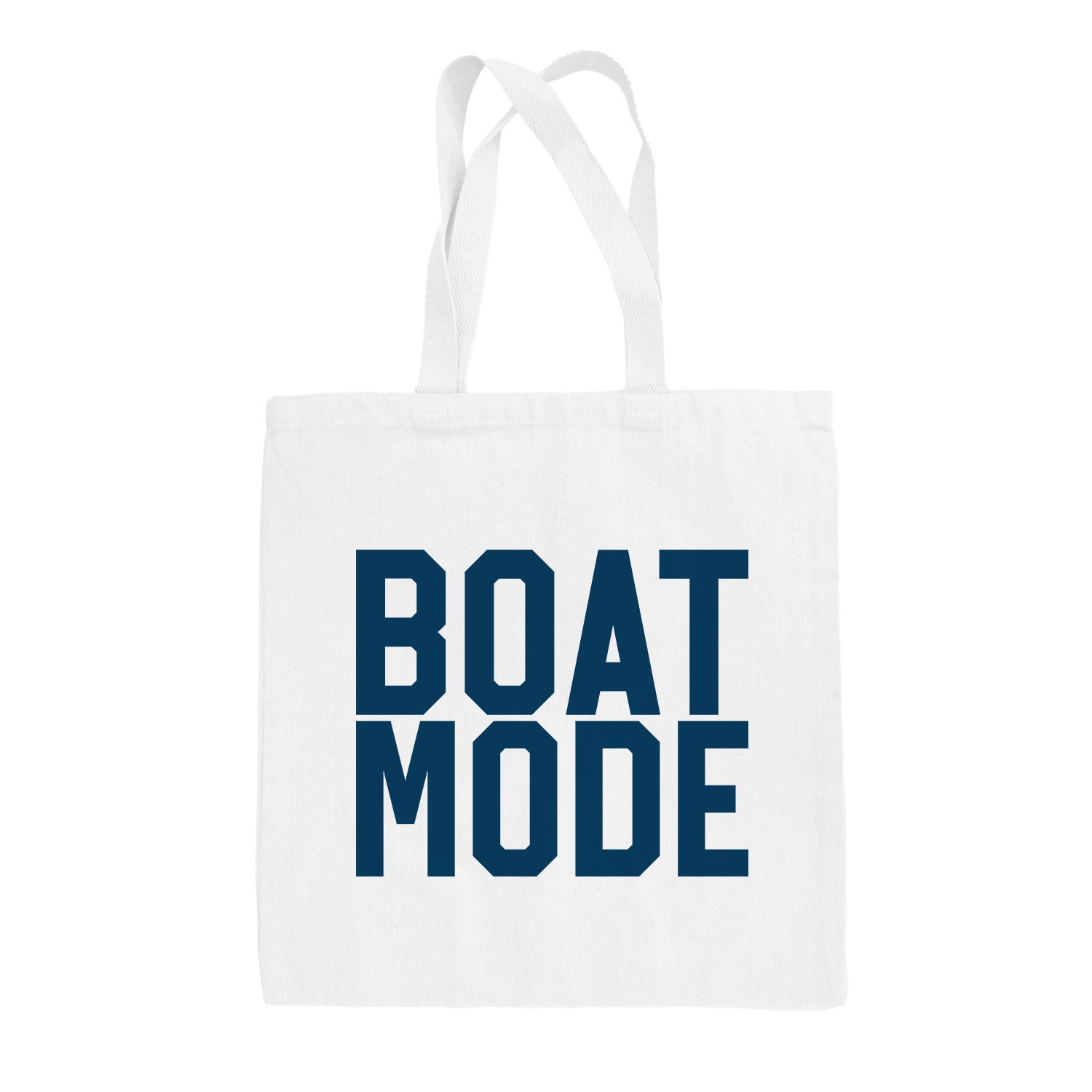 Boat Mode (Tote Bag) - Tote, White - Bexa Boutique