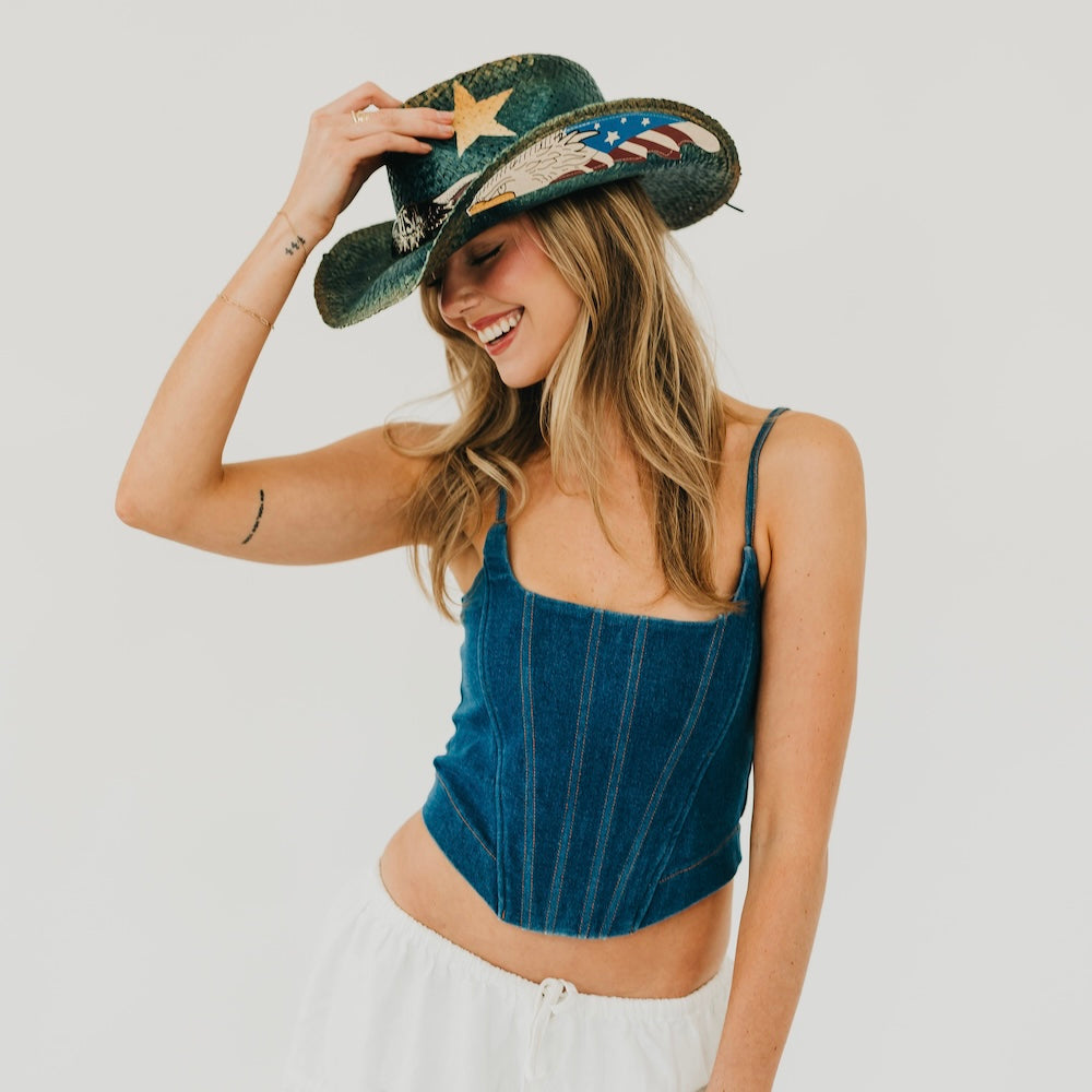 Land I Love USA Cowboy Hat - Bexa Boutique