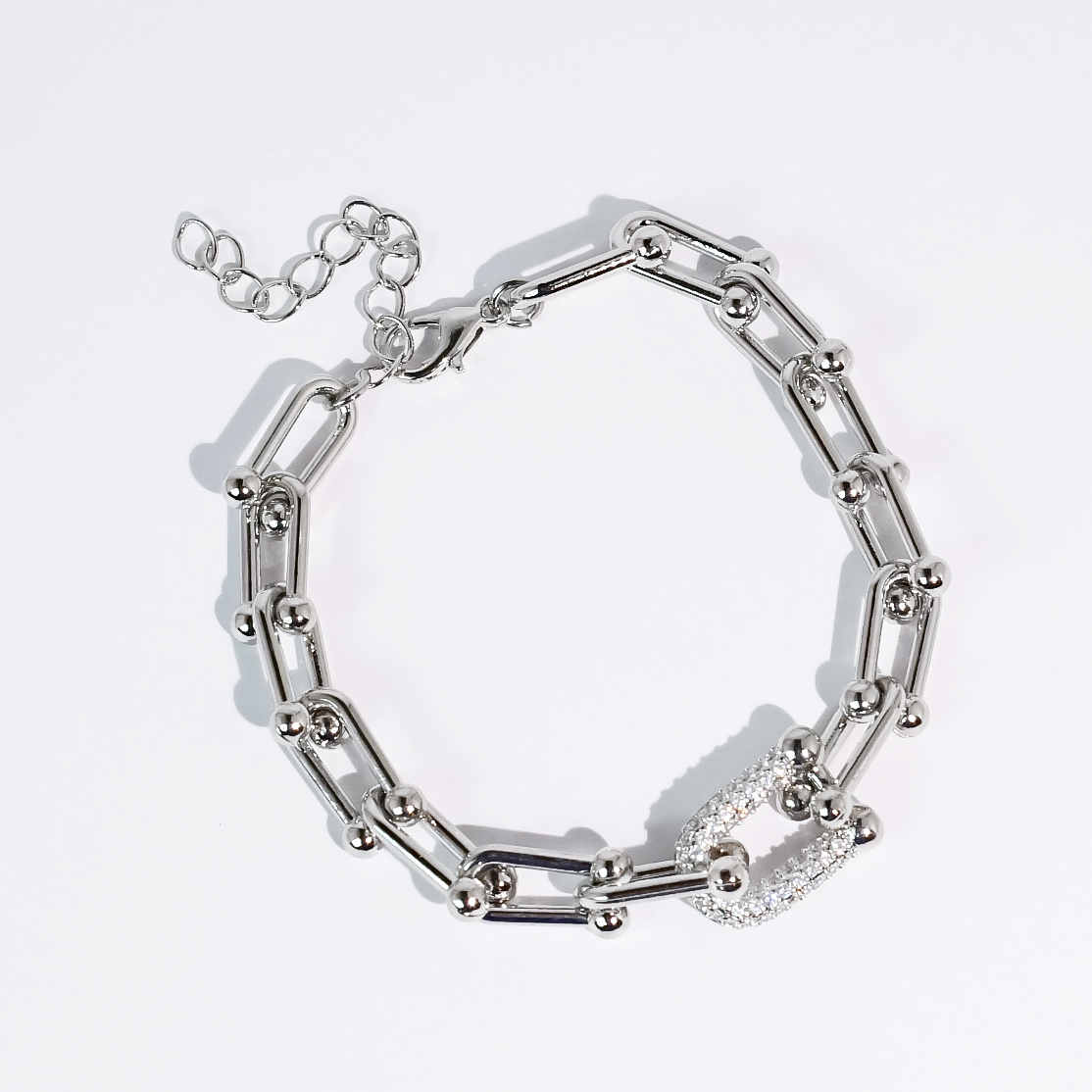 Lock It In Silver Bracelet