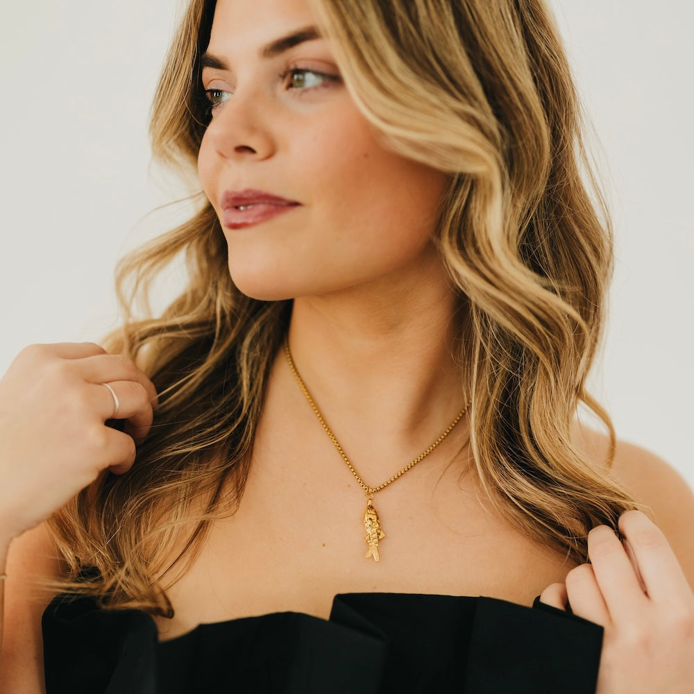 Lucky Fish Necklace - WATERPROOF - Bexa Boutique