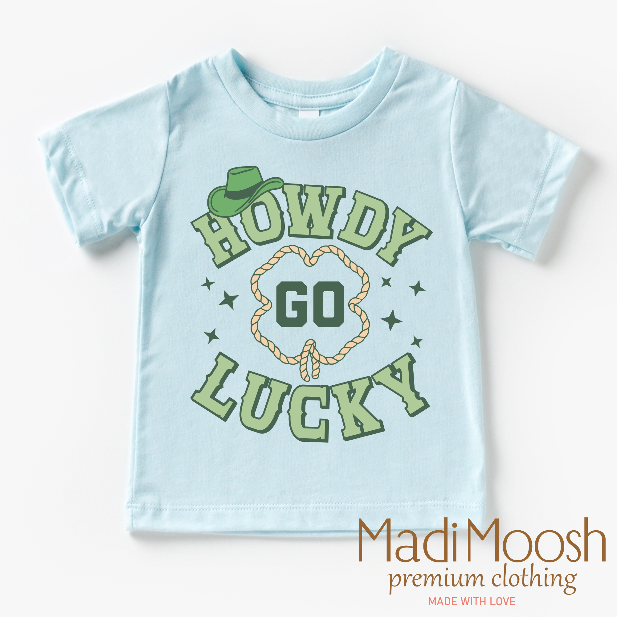 Howdy Go Lucky Western St. Patrick's Day Shirt - St. Patrick's Day Tee