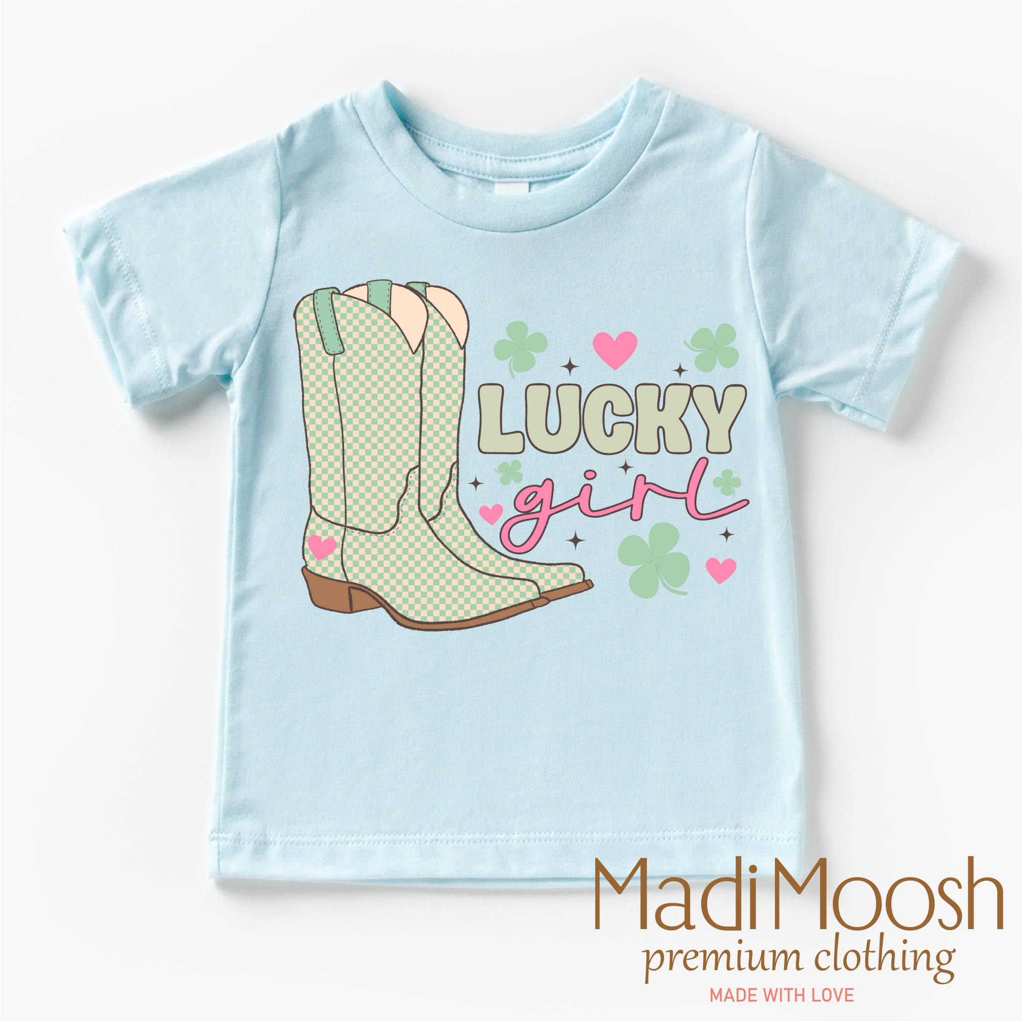 St. Patrick's Day Lucky Cowgirl Shirt - Retro Western St. Patrick's Day Tee