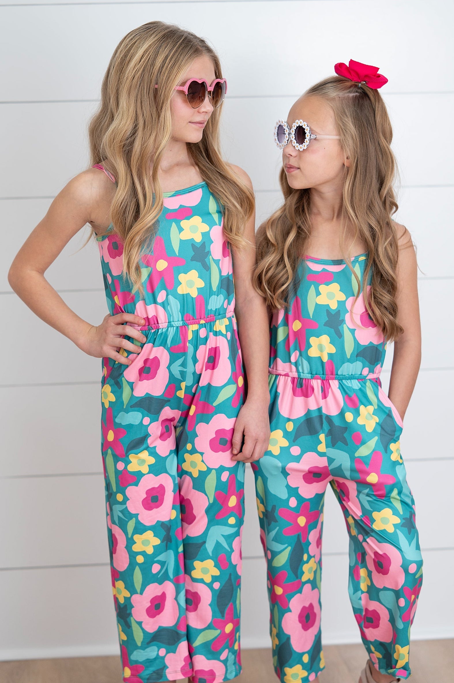 Millie Green Floral Jumpsuit