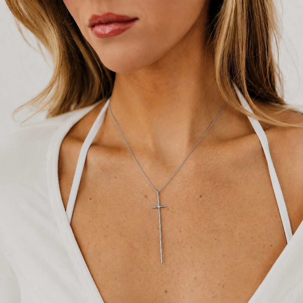 Modern Cross Necklace - WATERPROOF - Gold - Bexa Boutique