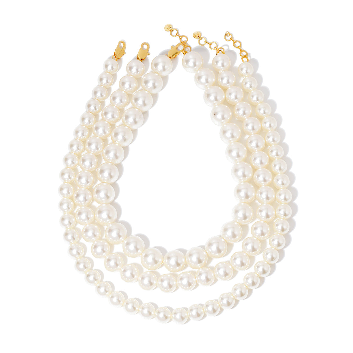 Chunky Three Piece Pearl Necklace - Bexa Boutique
