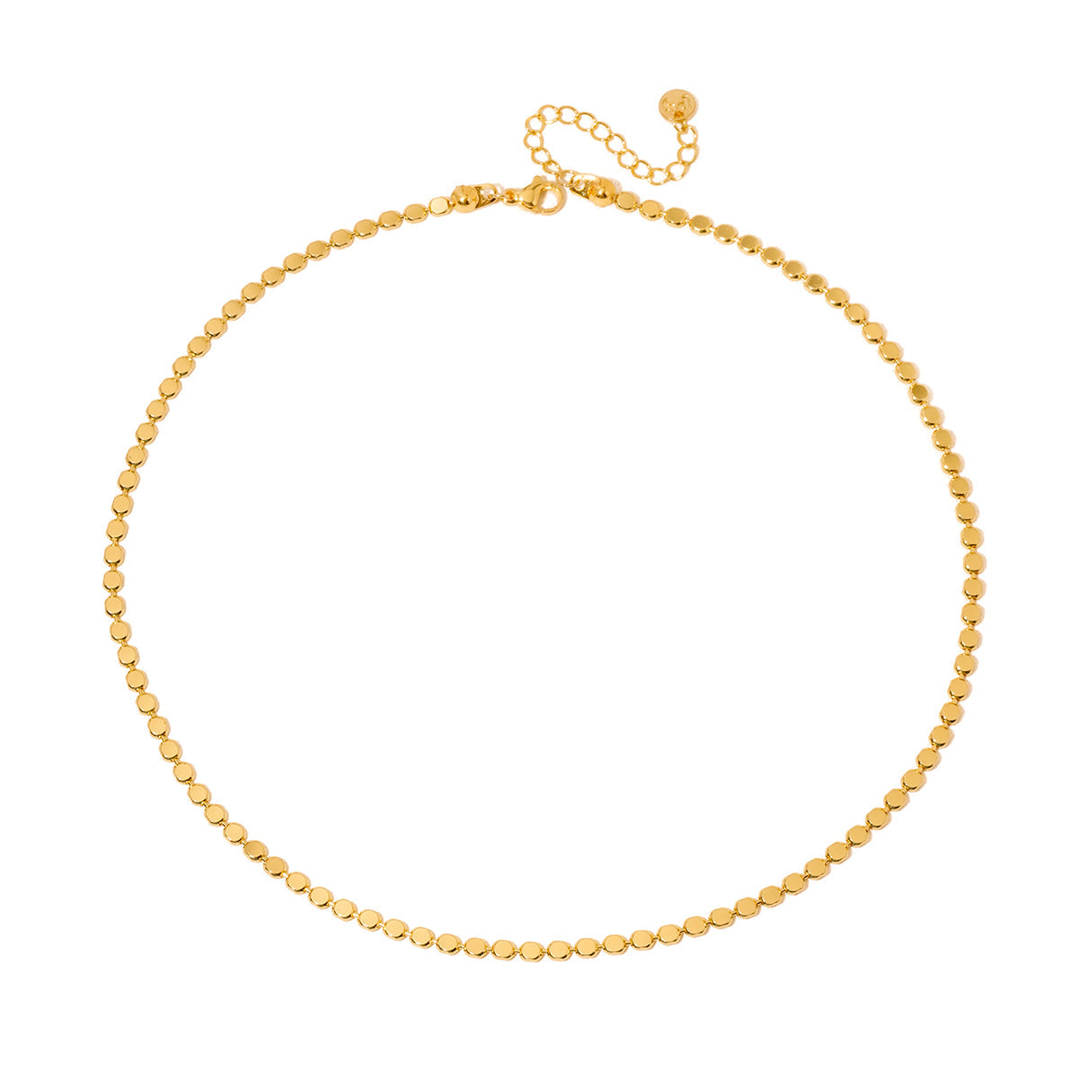 Dakota Disc Chain Necklace - WATERPROOF - Gold - Bexa Boutique
