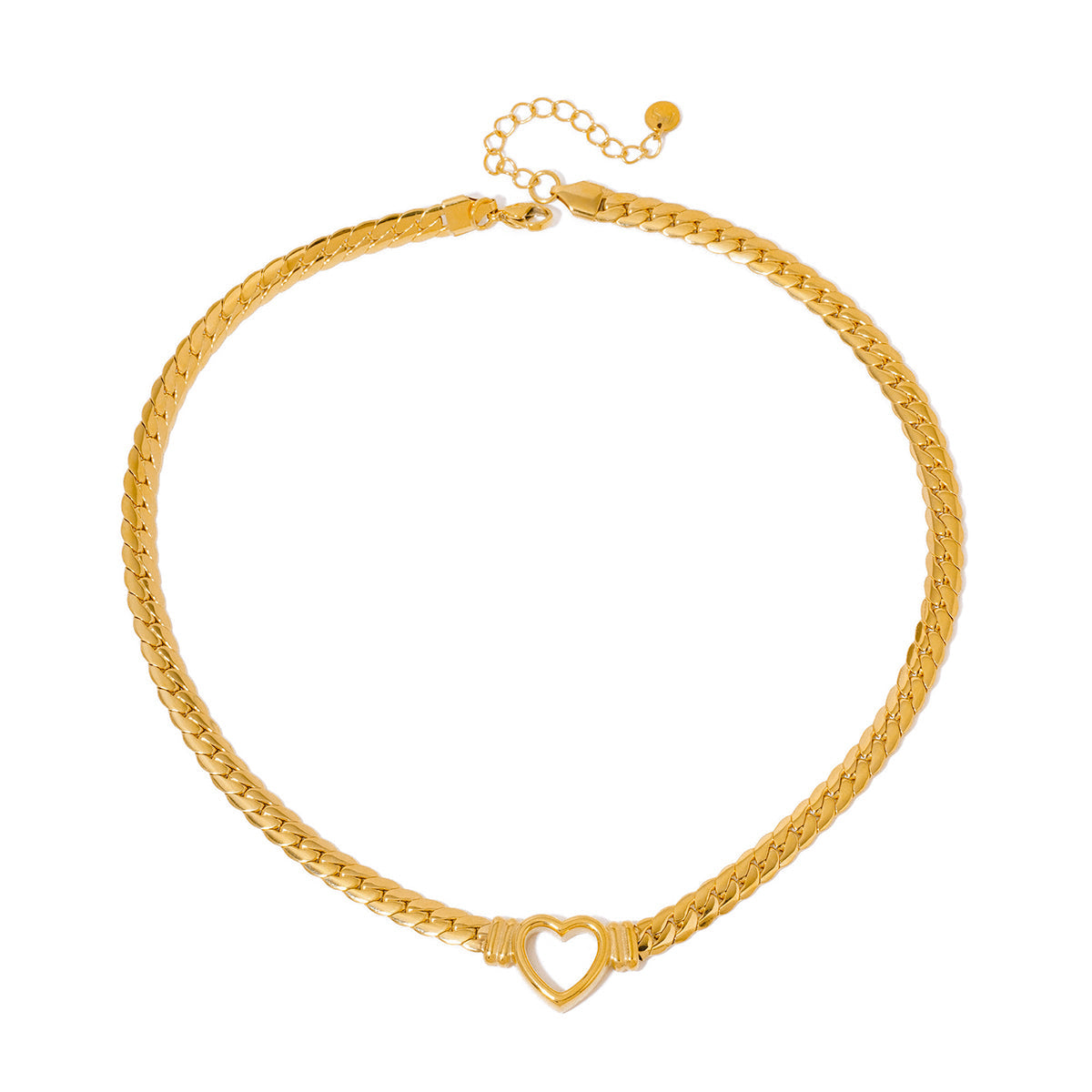 Helen Heart Necklace - WATERPROOF - Gold - Bexa Boutique