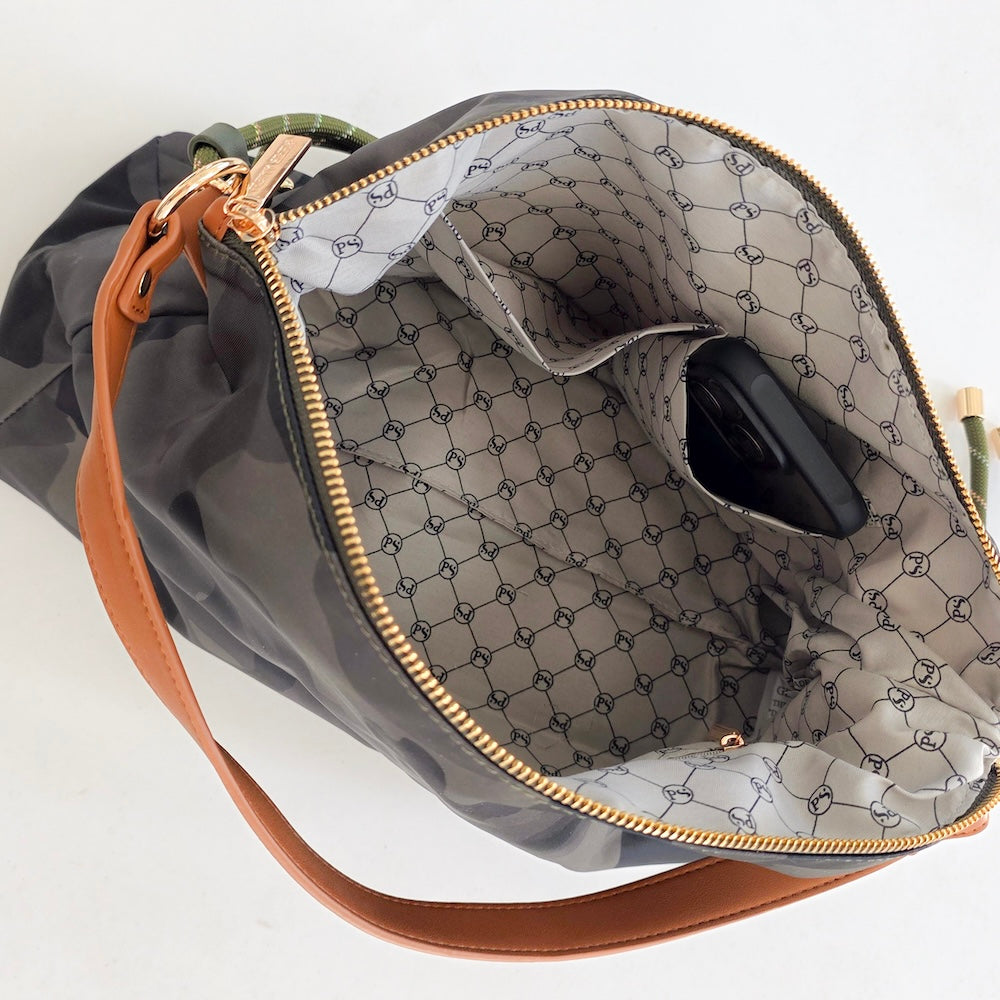 Nikki Nylon Slouchy Shoulder Bag - Bexa Boutique