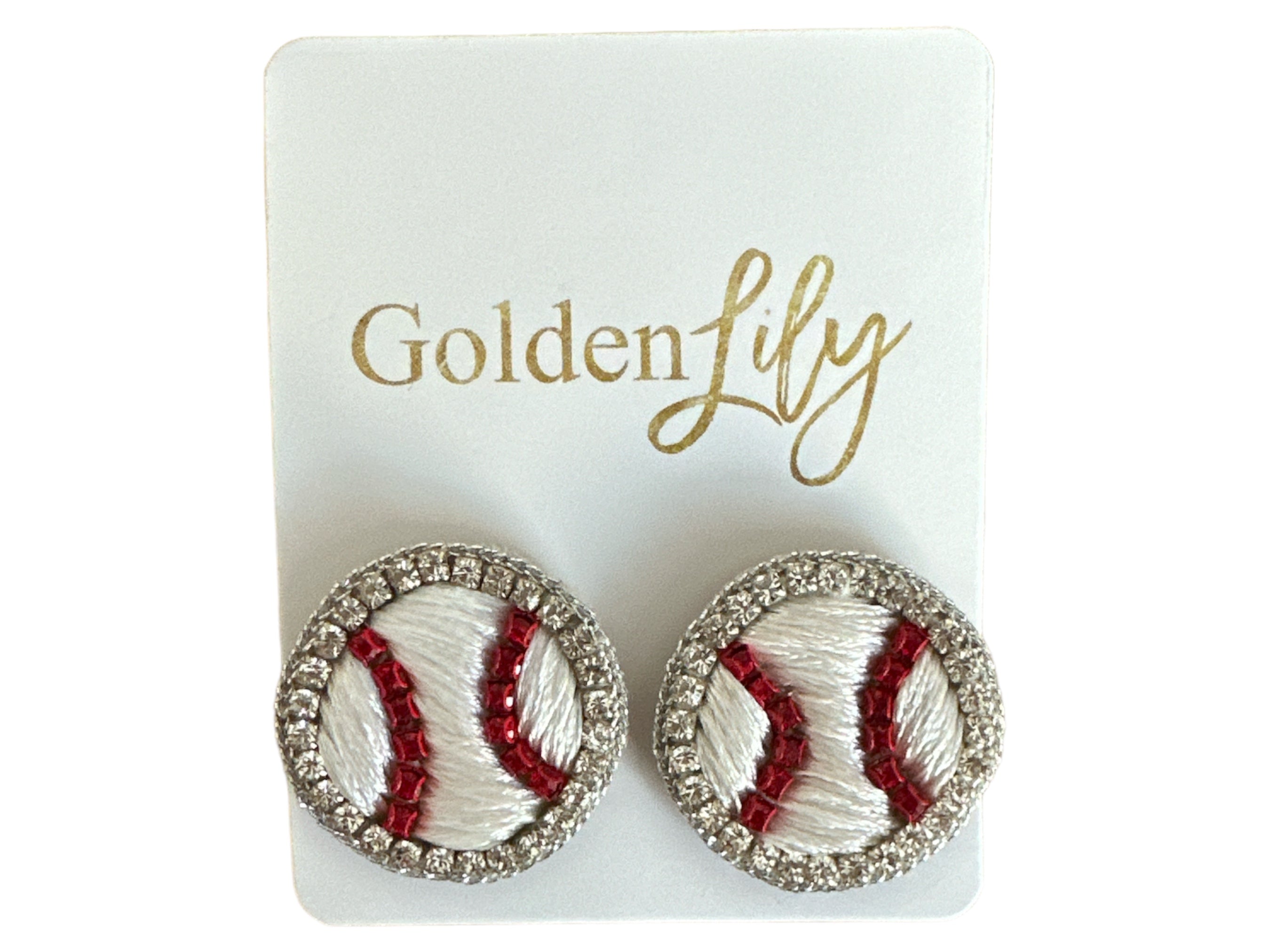 Baseball Stud Earrings