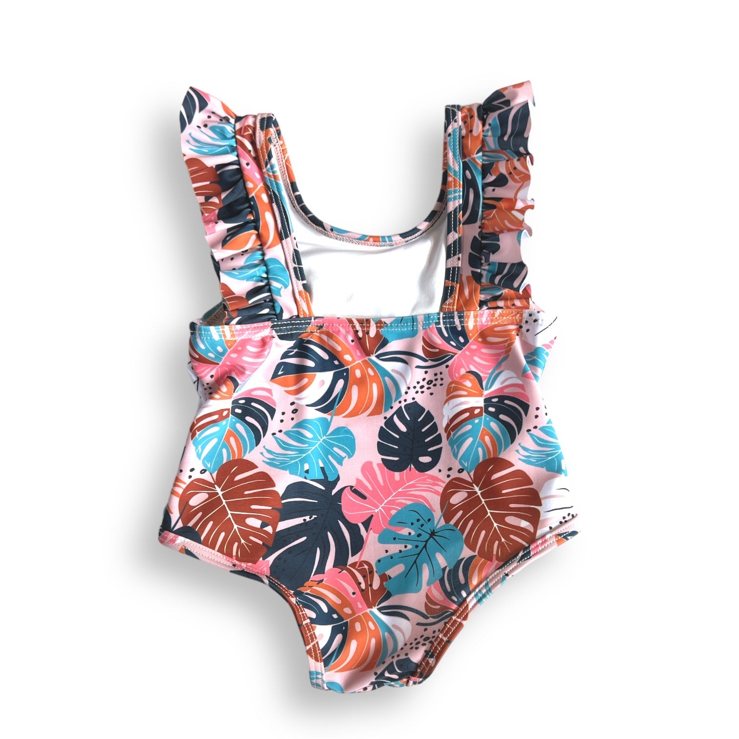 RUFFLE SWIMSUIT- Monstera