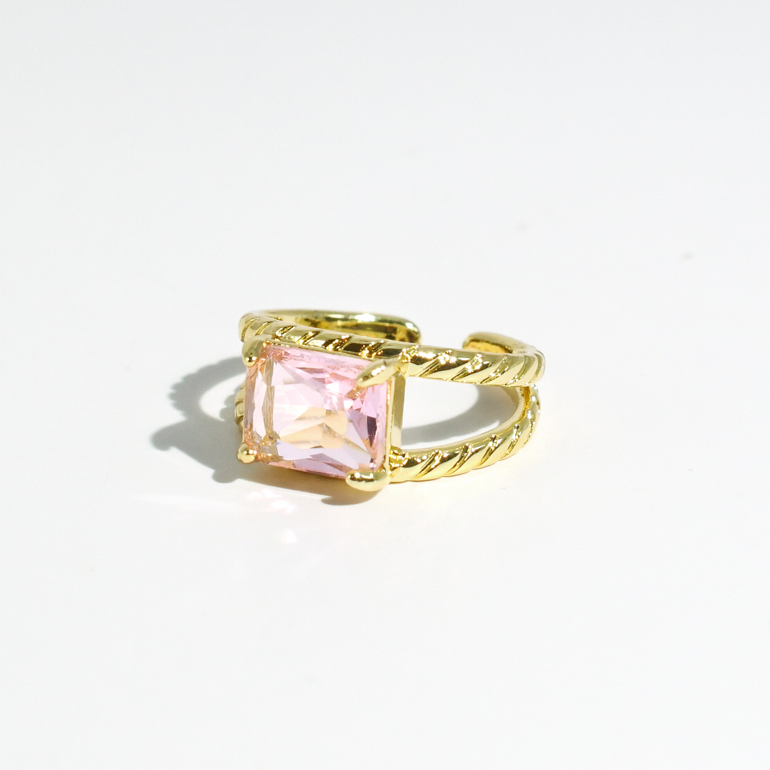 Pink  Twist Ring