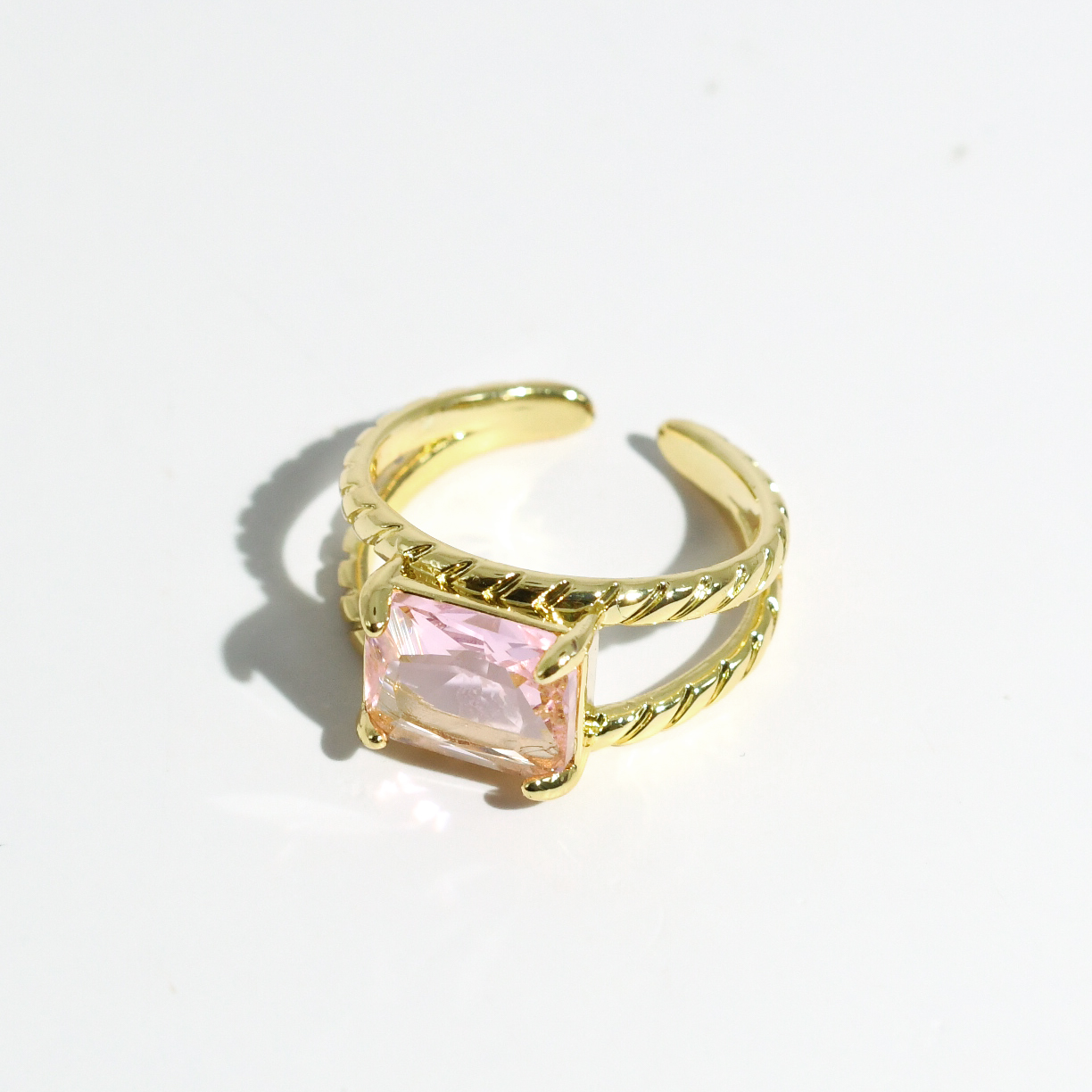 Pink  Twist Ring