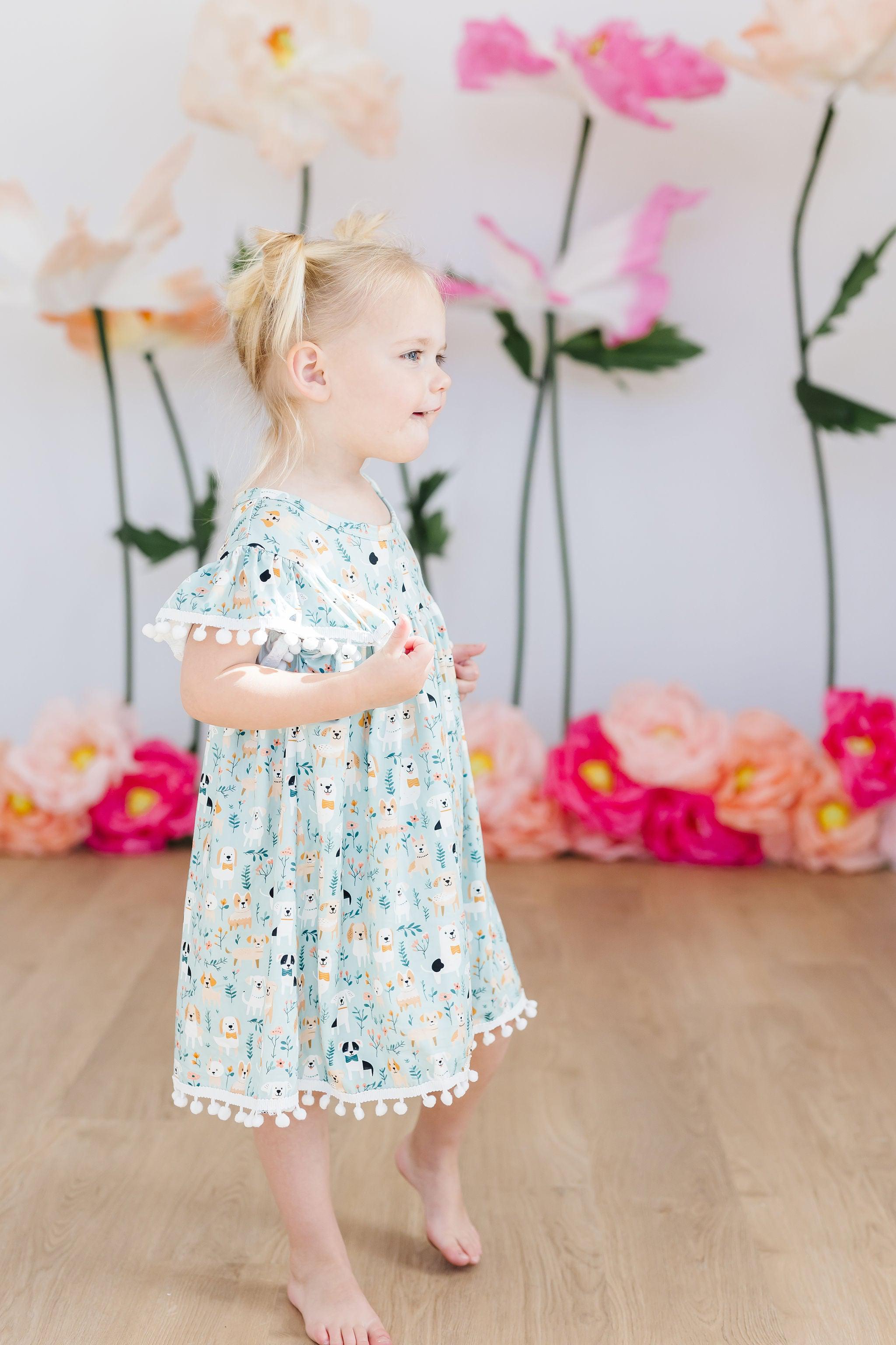 Furry Friends Pom Pom Dress