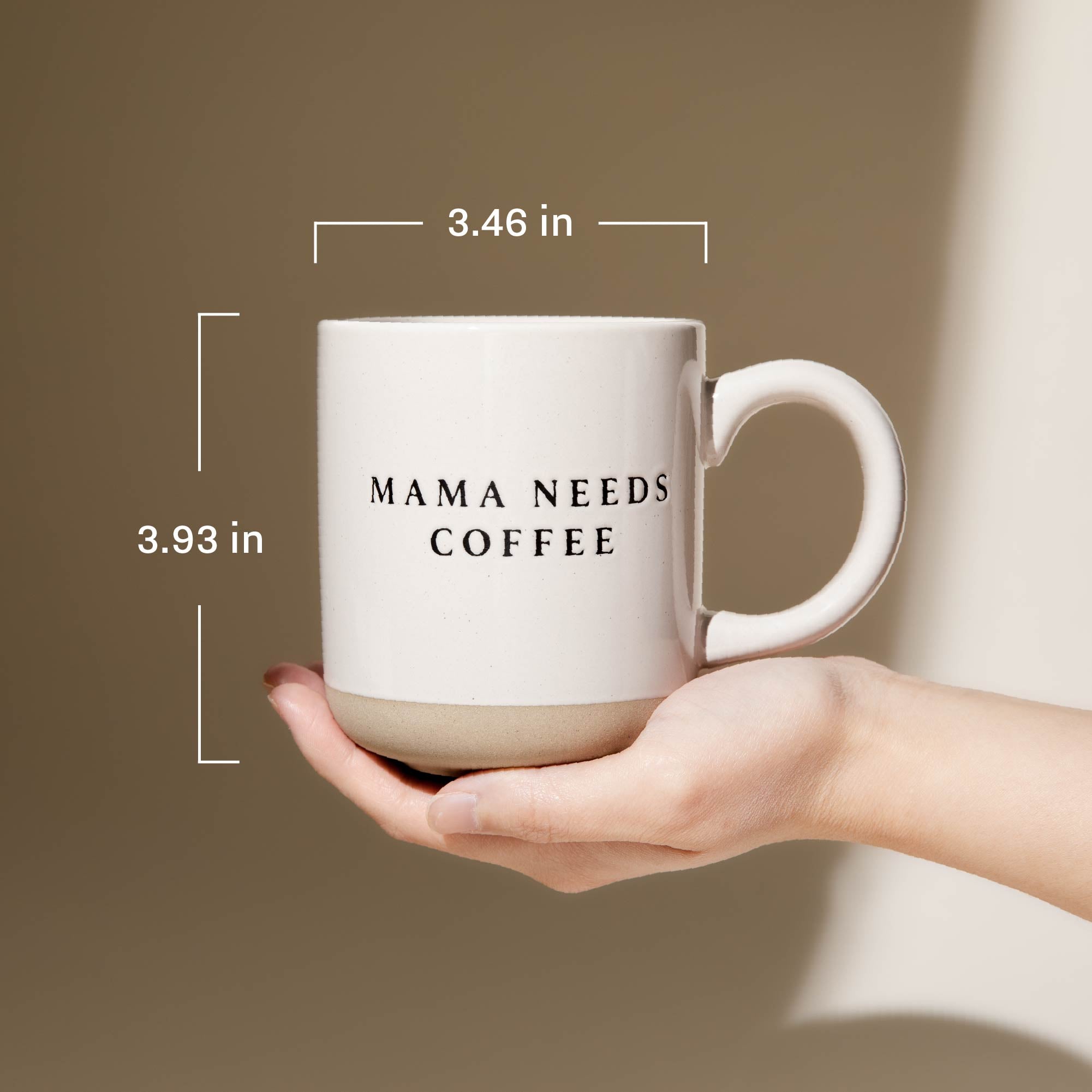 Dog Mom 14 oz Stoneware Coffee Mug