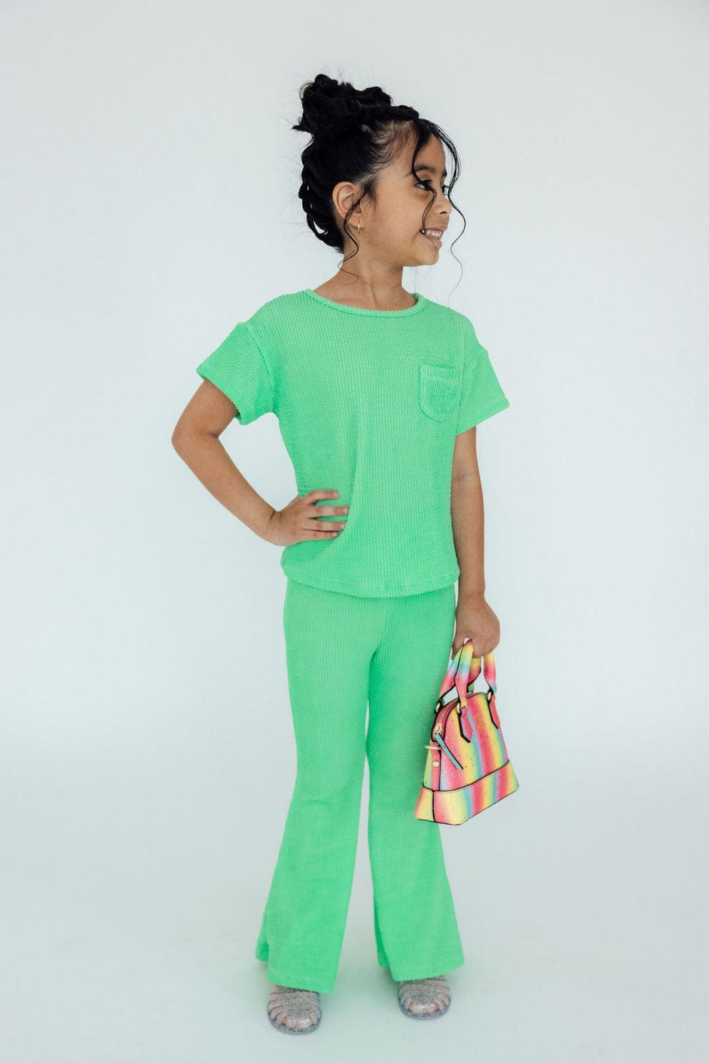 Seafoam Green Scrunchy Bells