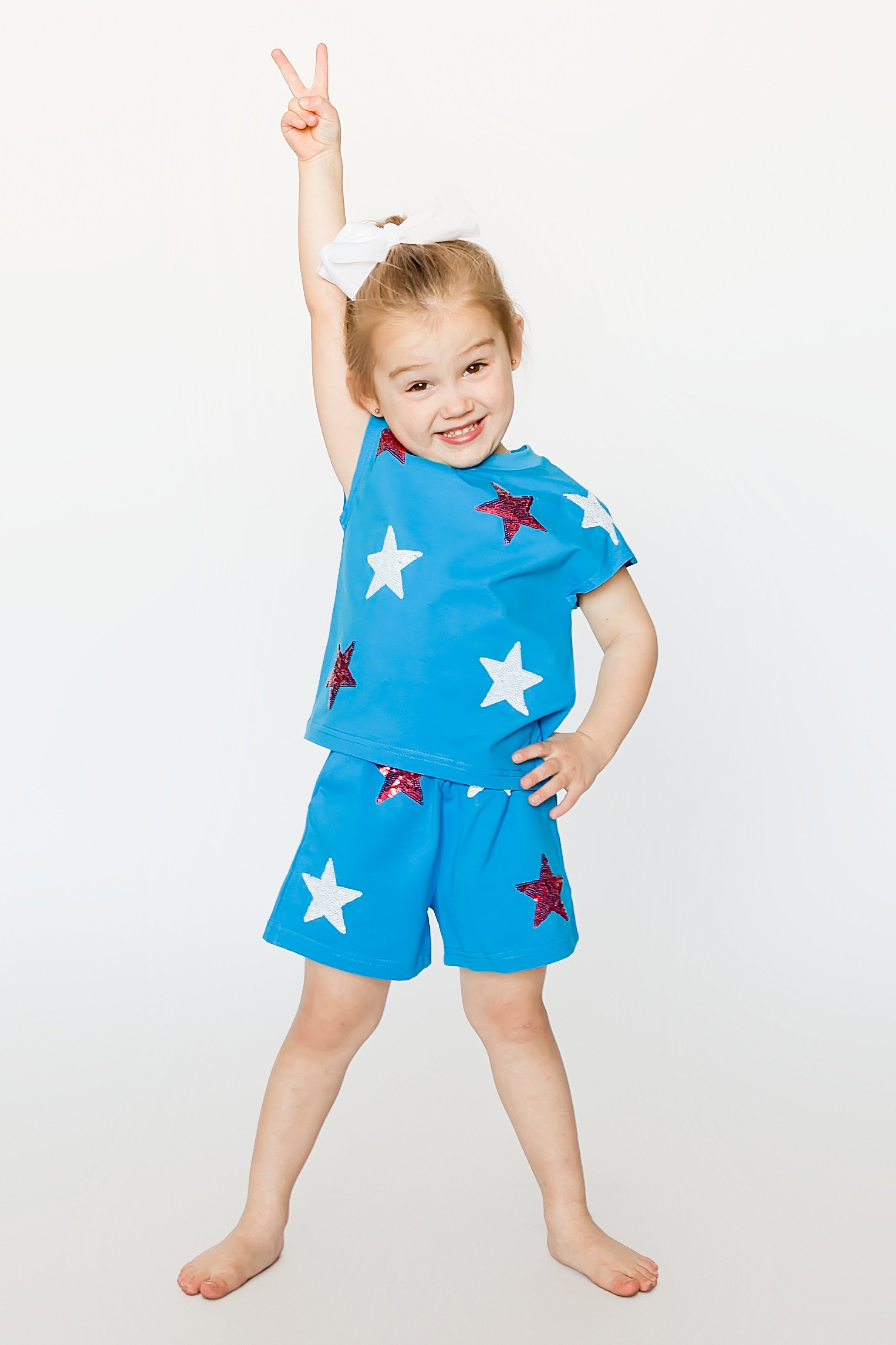Stars Sequin Shorts - Bexa Boutique