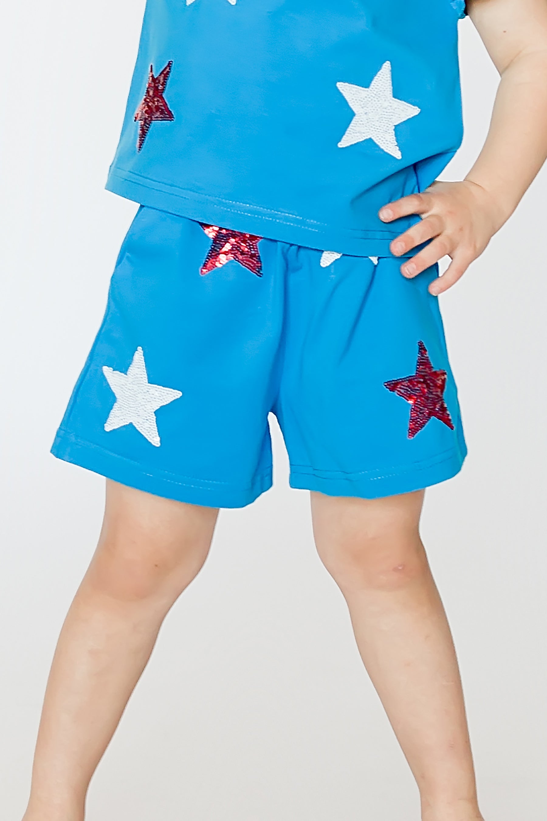 Stars Sequin Shorts - Bexa Boutique
