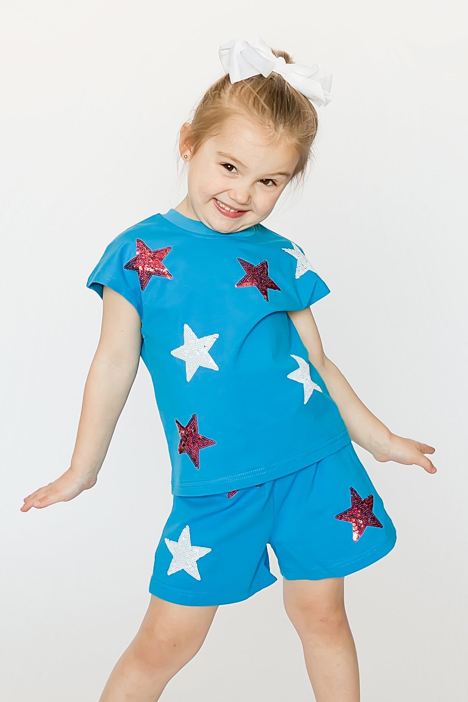 Stars Sequin Shorts - Bexa Boutique