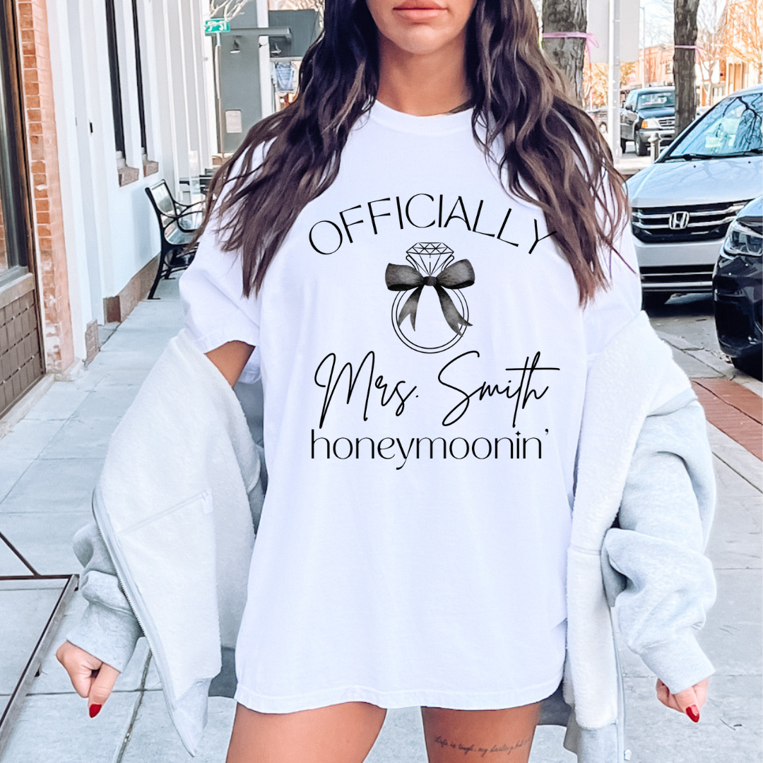 Mrs. [Name] Honeymoonin’ Tee