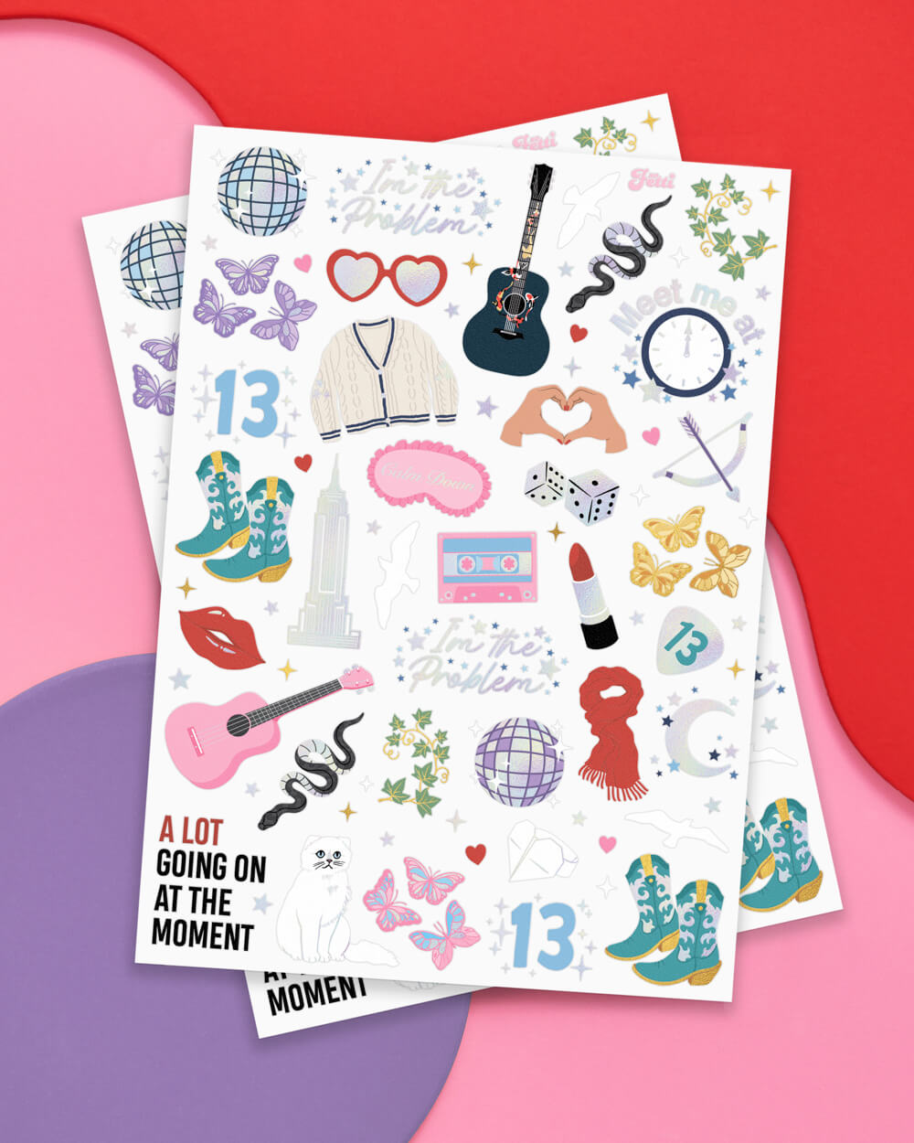 I'm The Problem Tats - 74 foil temporary tattoos