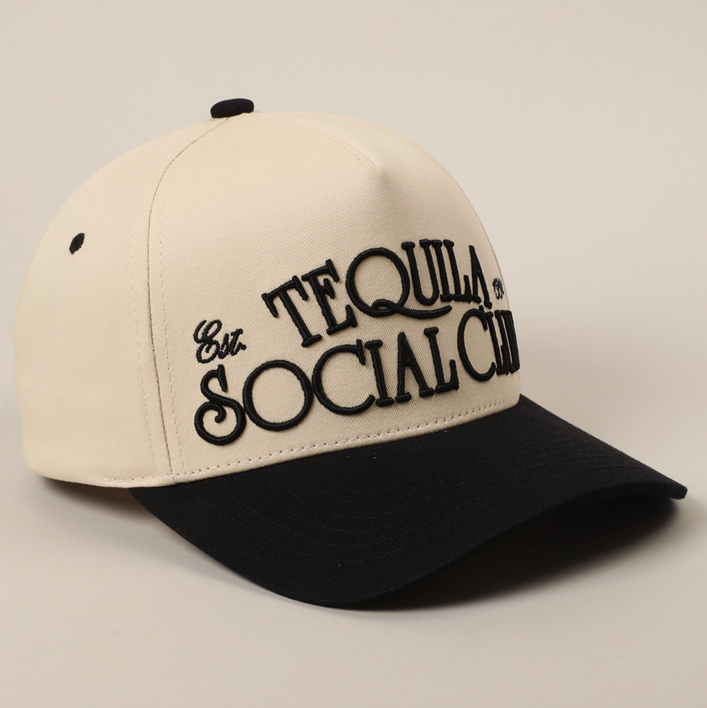 Tequila Social Club Trucker Hat - Hat, Black - Bexa Boutique