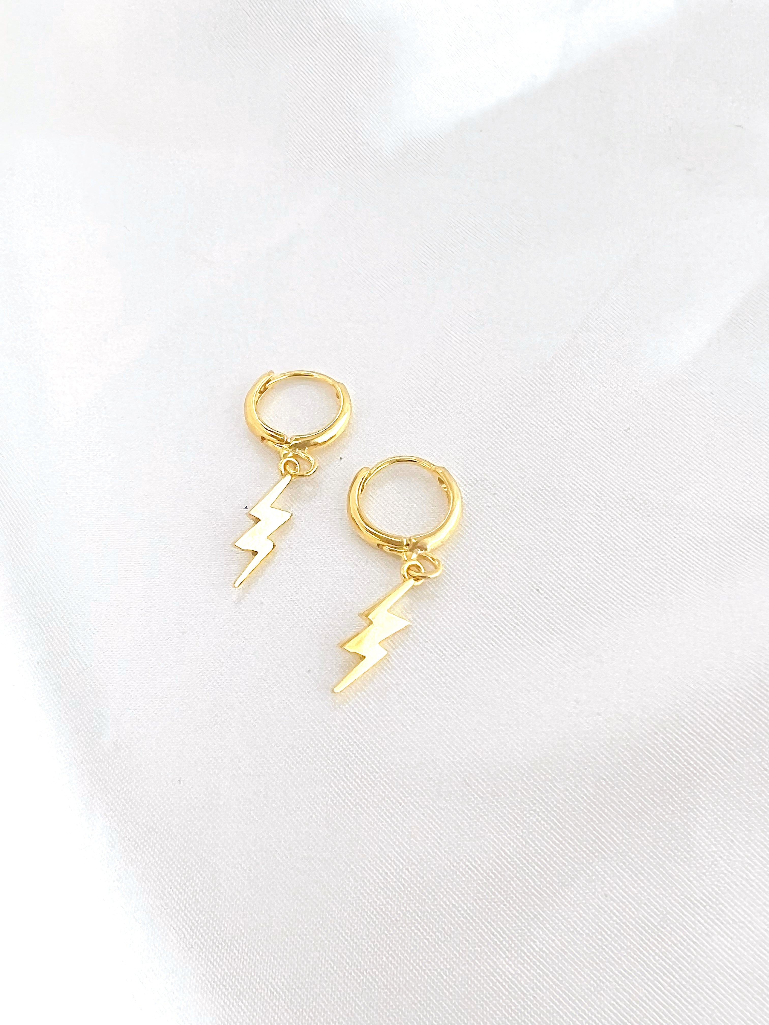 Gold Lightning Bolt Huggies