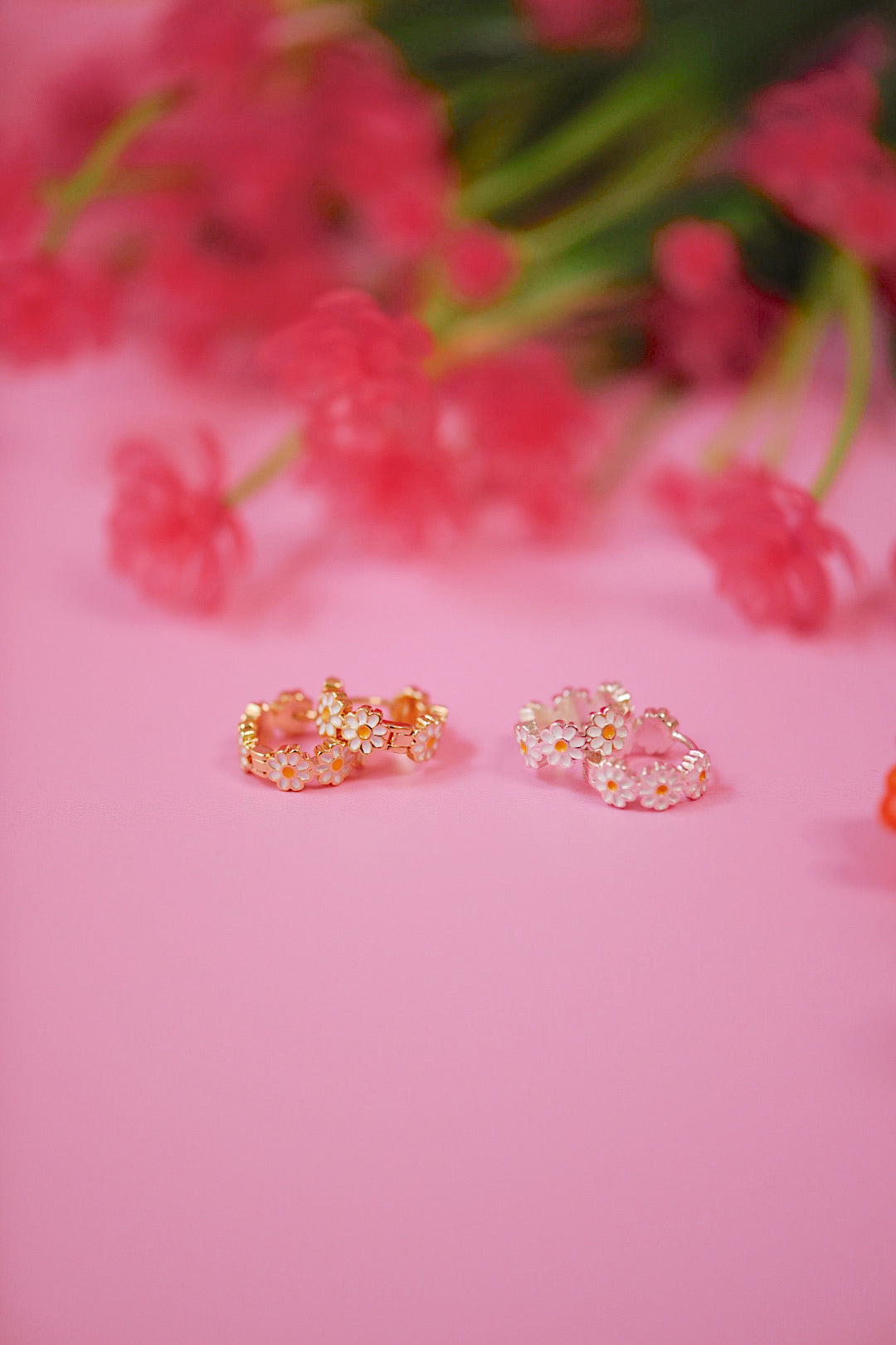 Daisy Hoops (3 Color Options)