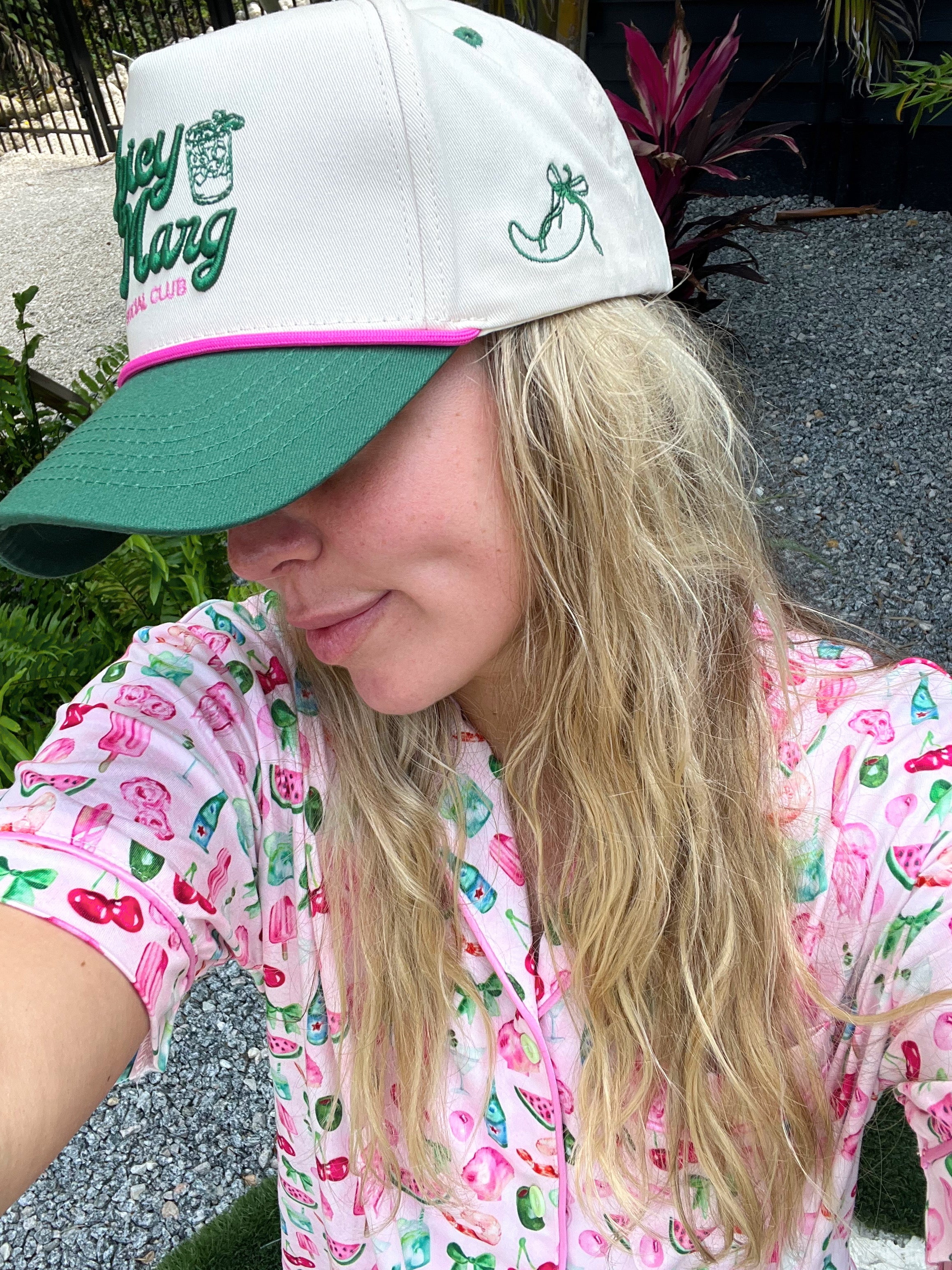 Spicy Marg Social Club - Green Vintage Trucker Hat - Bexa Boutique