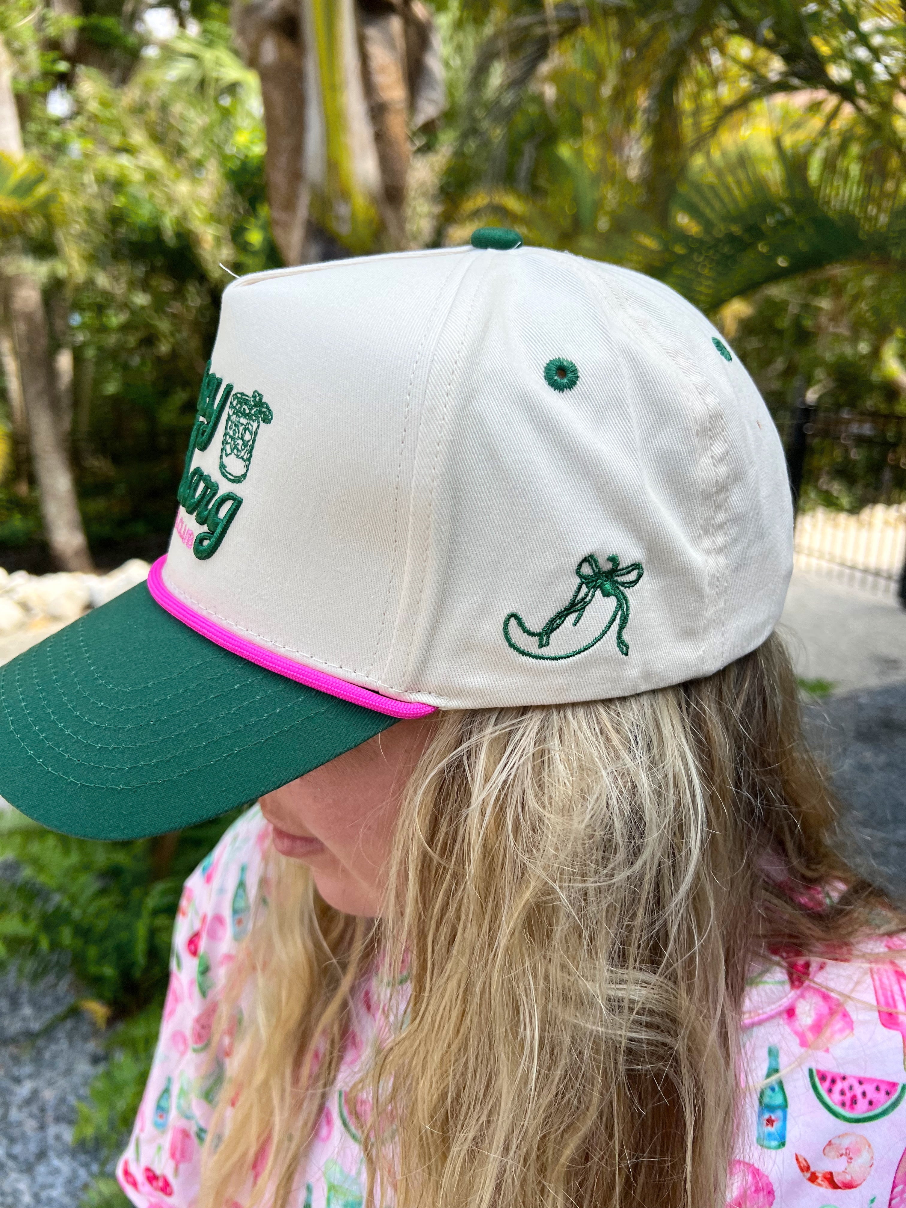 Spicy Marg Social Club - Green Vintage Trucker Hat - Bexa Boutique