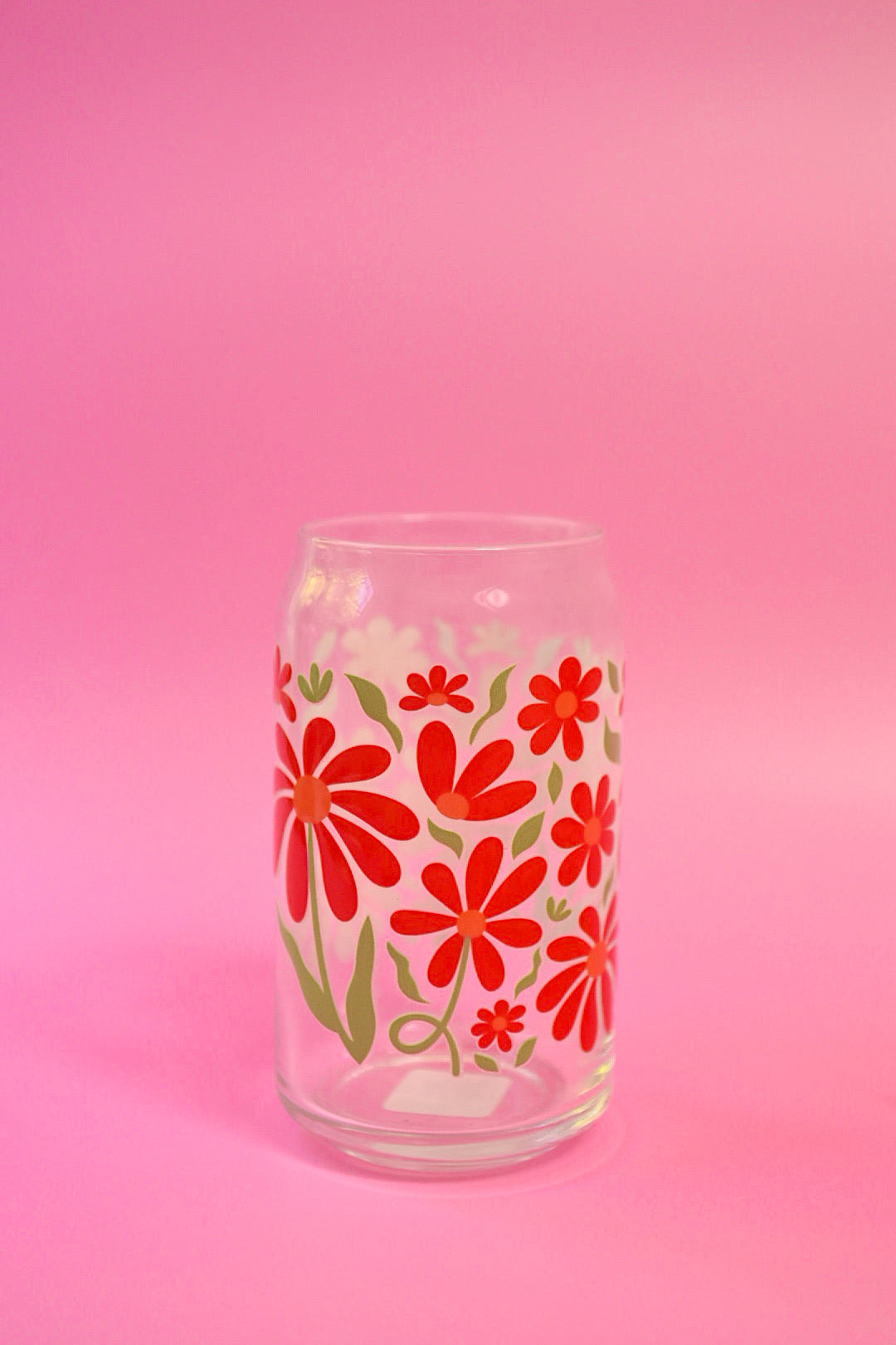 Falling Petals Glass Cup (3 Colors!)