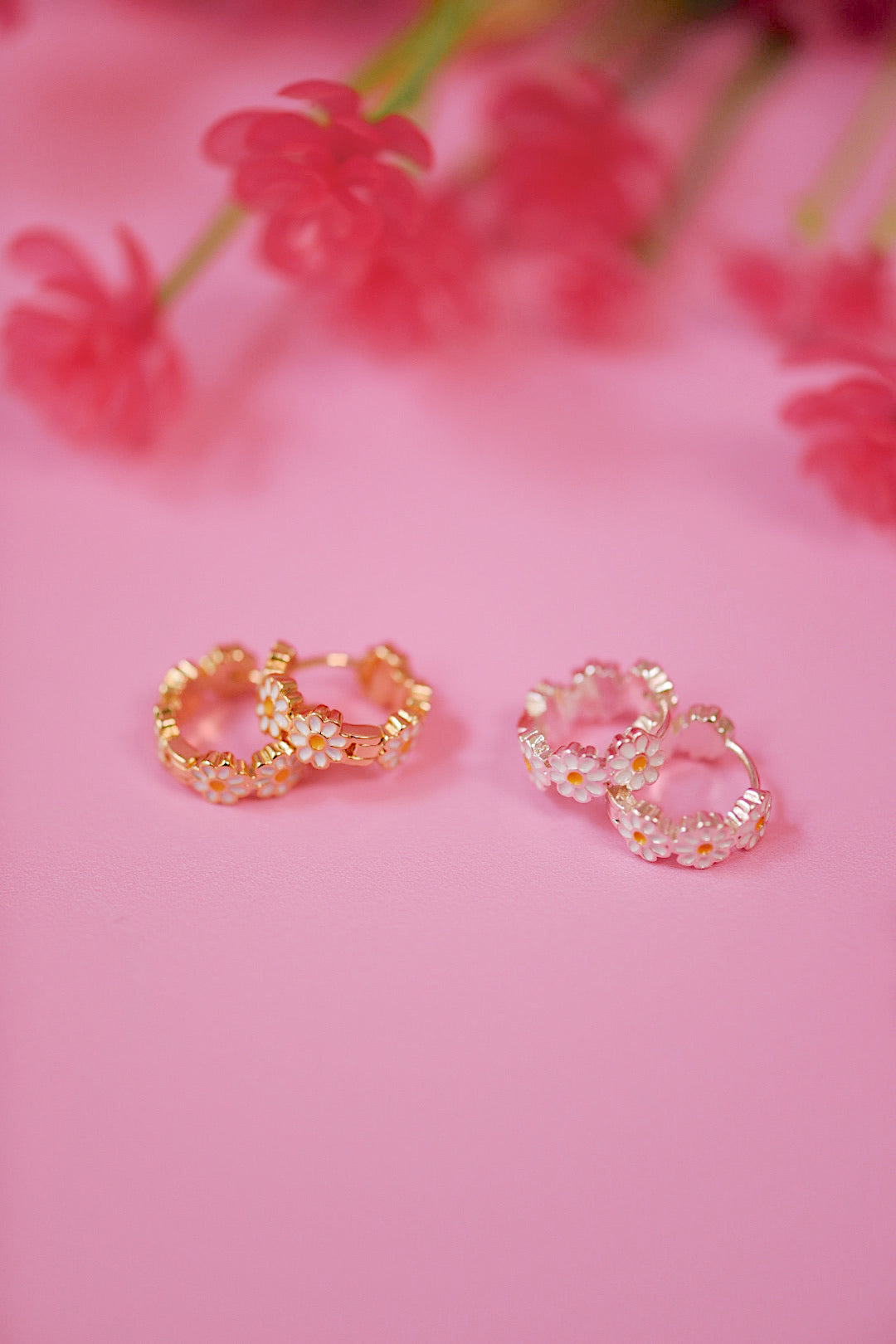 Daisy Hoops (3 Color Options)