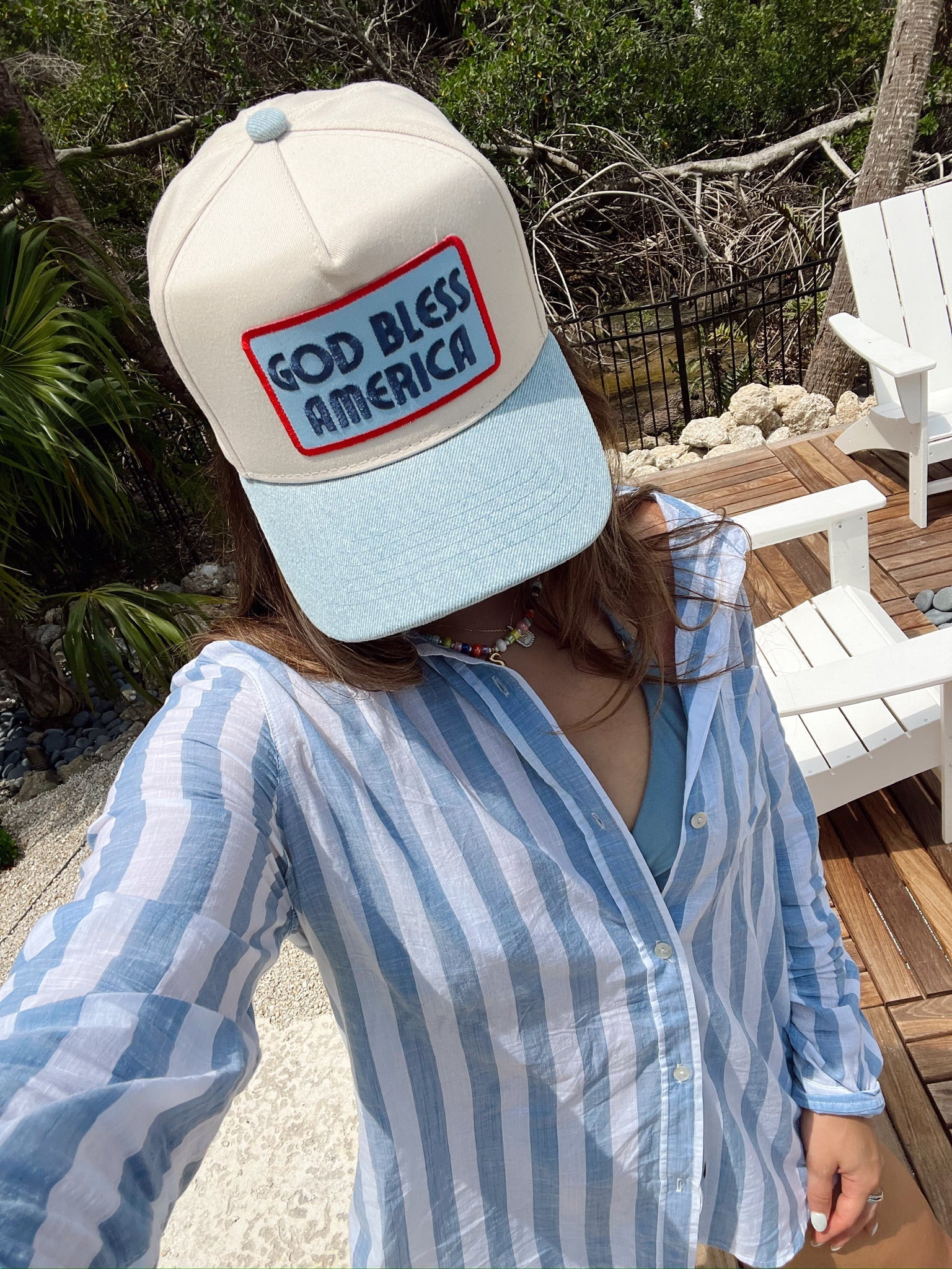 God Bless America - Vintage Trucker Hat - PREORDER - Bexa Boutique