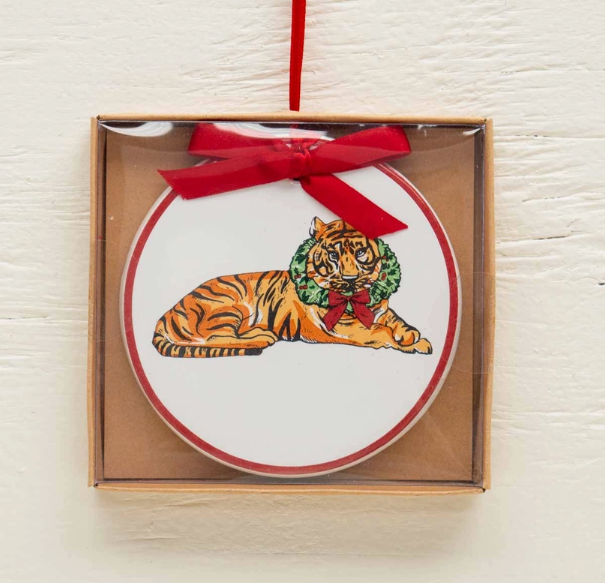 Tiger Wreath Ornament   4