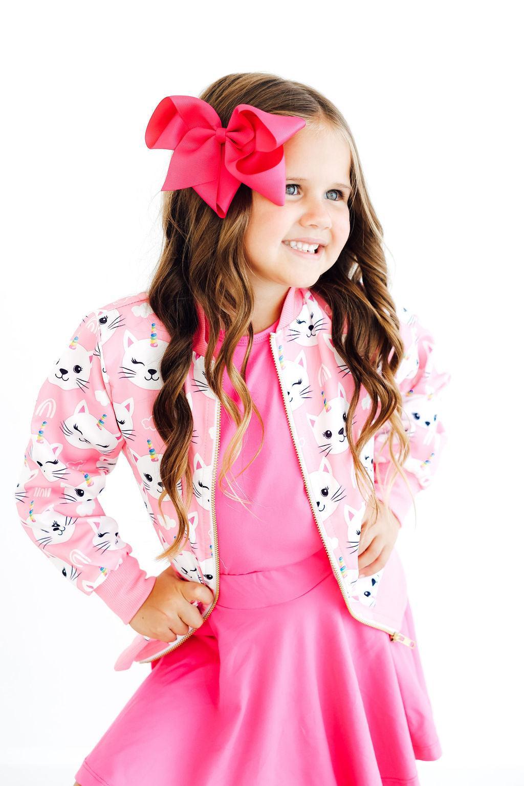 Unicorn Kitties Satin Jacket