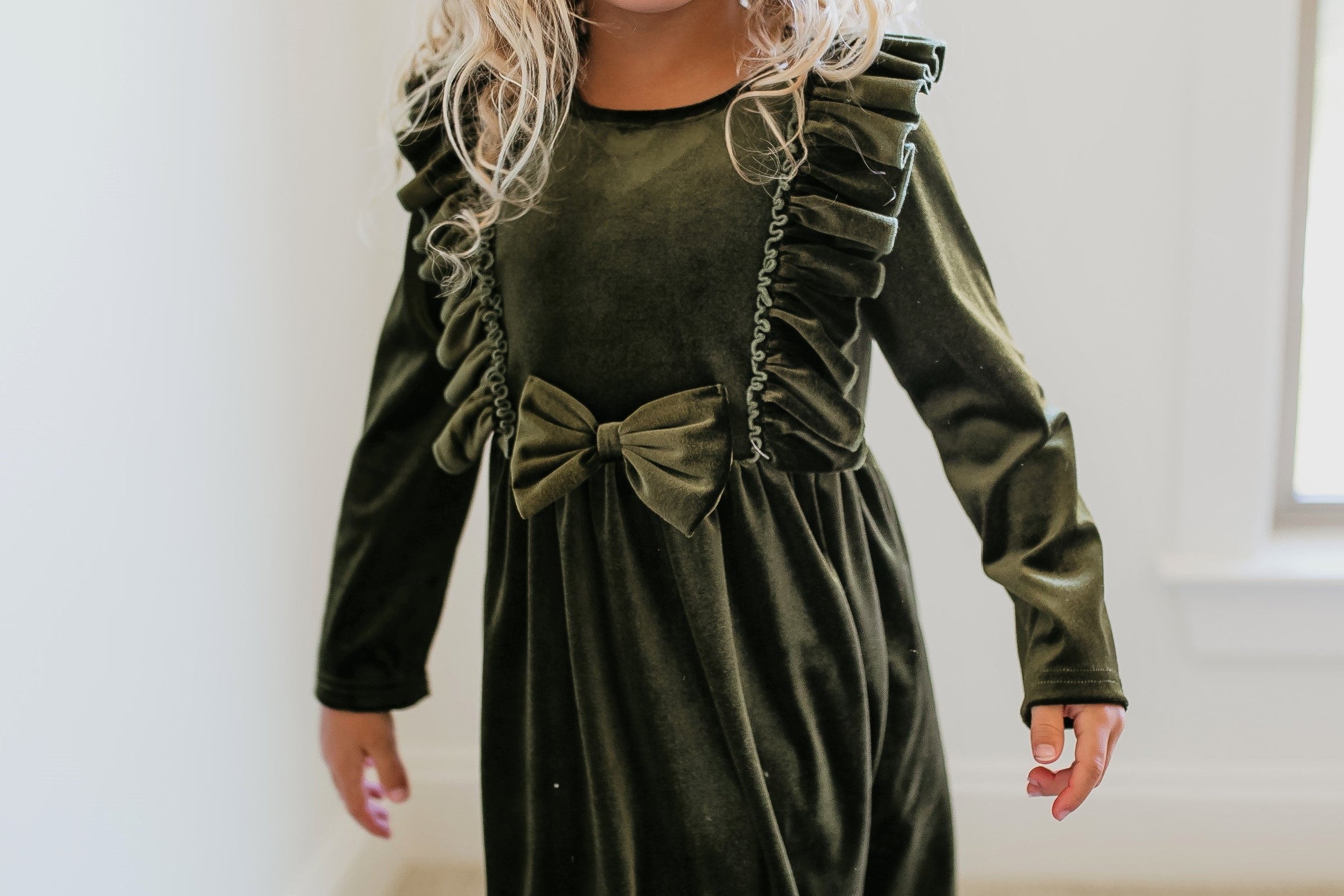 Velvet Moss Dress