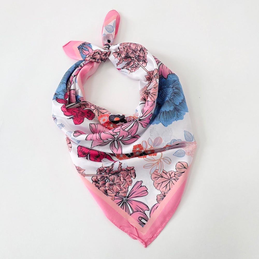 Vera Floral Square Scarf