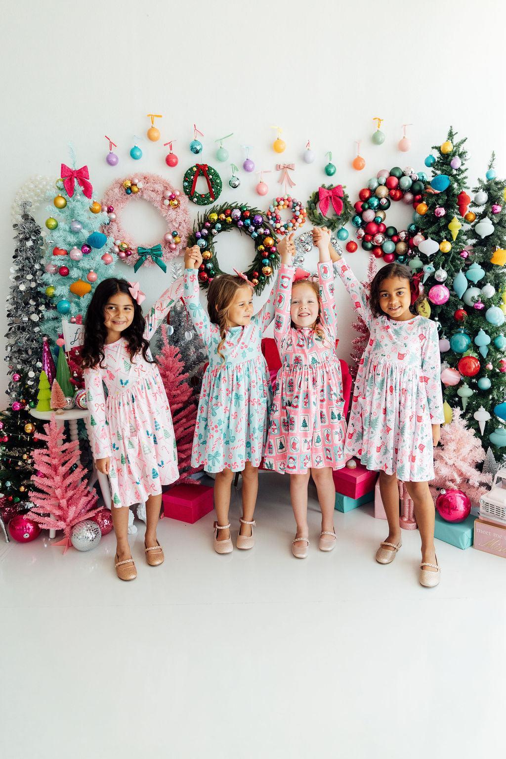 Very Merry L/S Pocket Twirl Dress